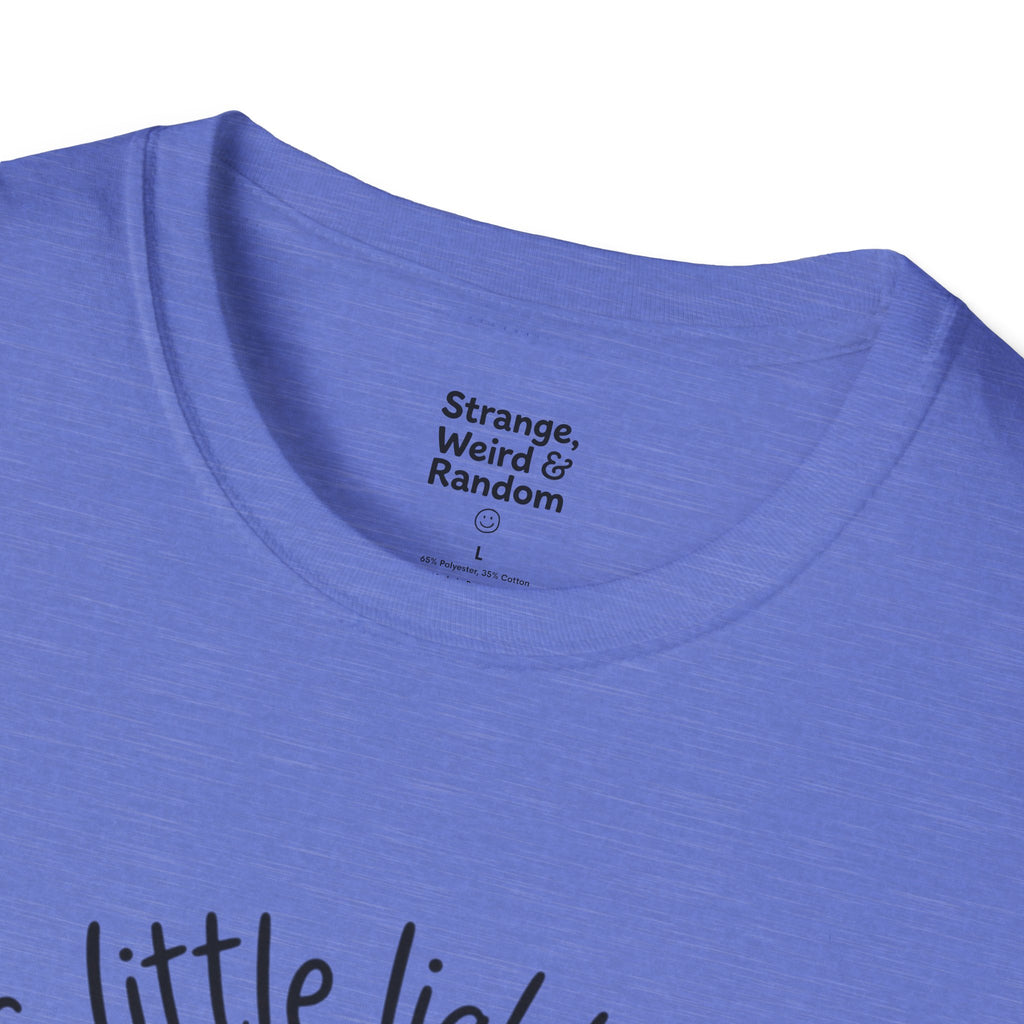 T-Shirt — "This Little Light of Mine" Cute Smiling Lightbulb Inspirational Tee
