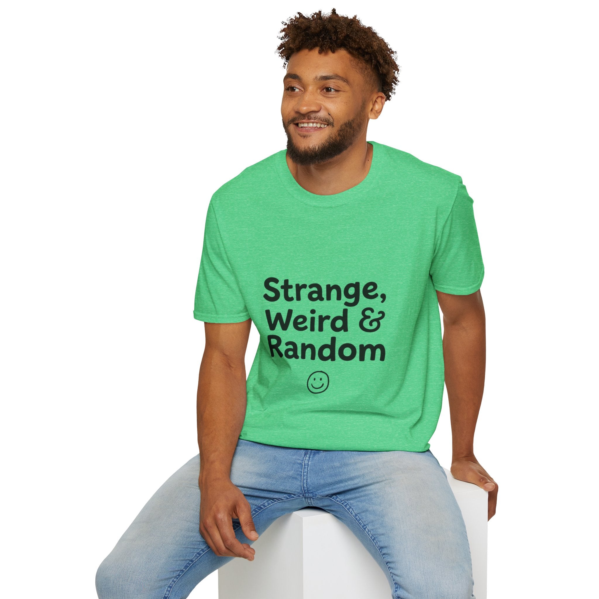 Strange, Weird & Random T-Shirt | Funny Quote Tee, Casual Graphic Top