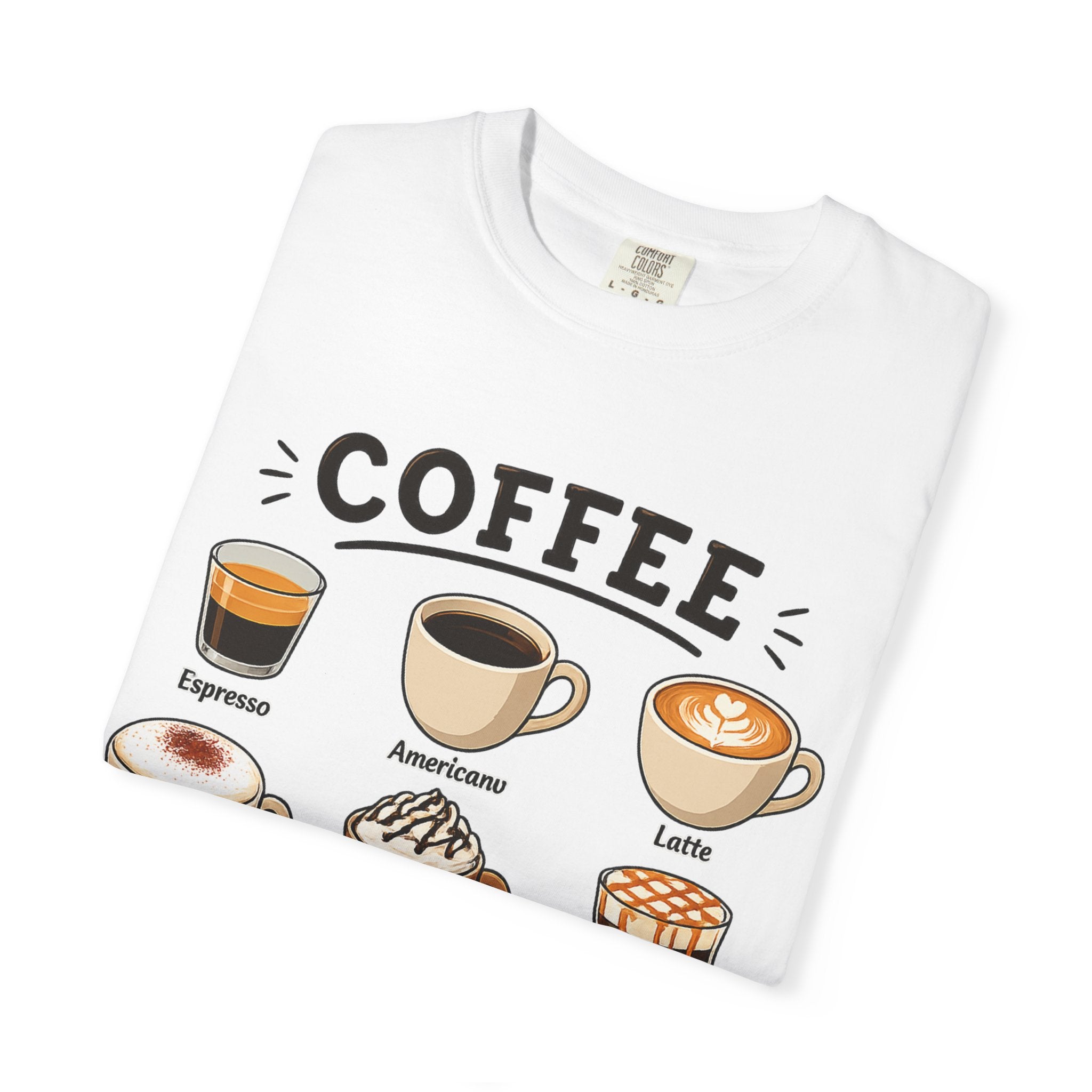 Coffee Types T-Shirt — Illustrated Coffee Guide Tee