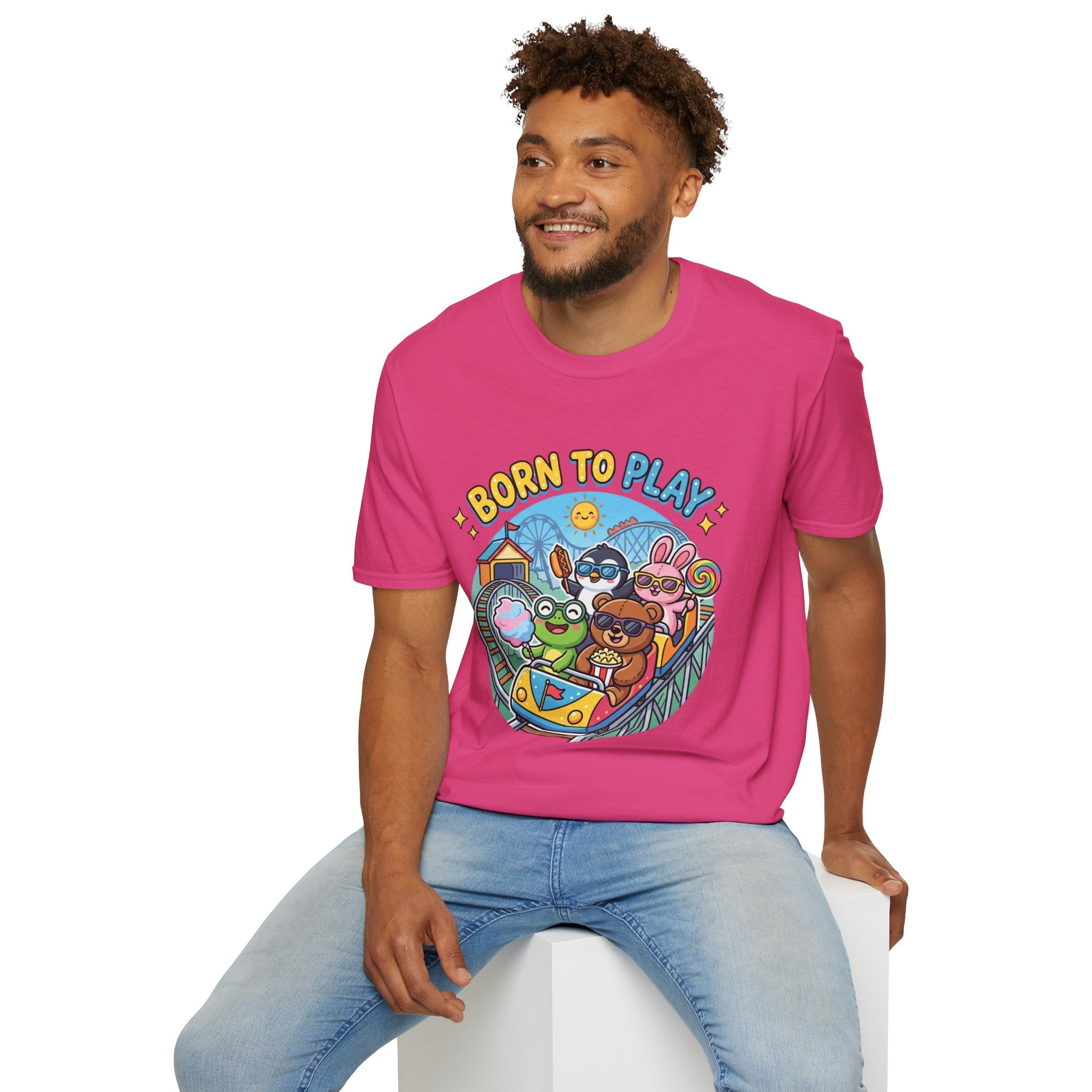 Born to Play T-Shirt — Cute Cartoon Animals Gaming & Playtime Tee