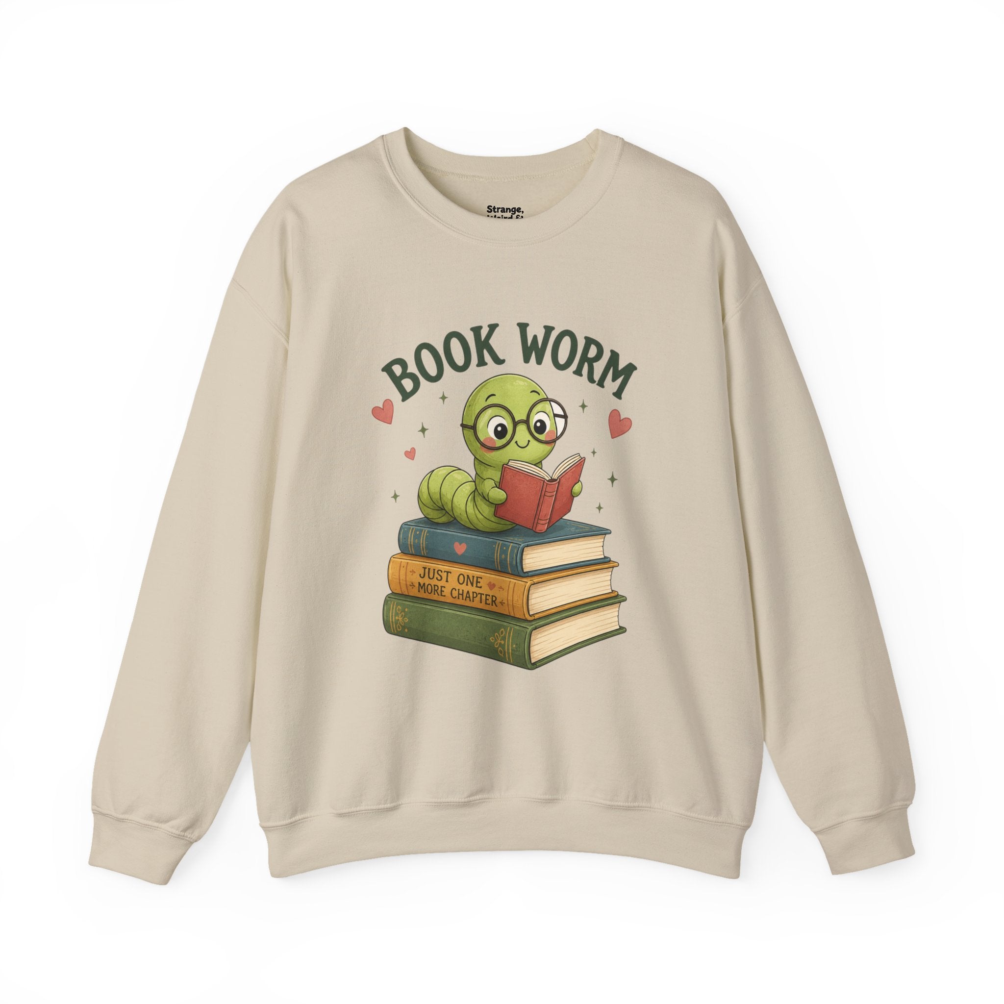 Book Worm Sweatshirt — Cute Reading Lover Crewneck