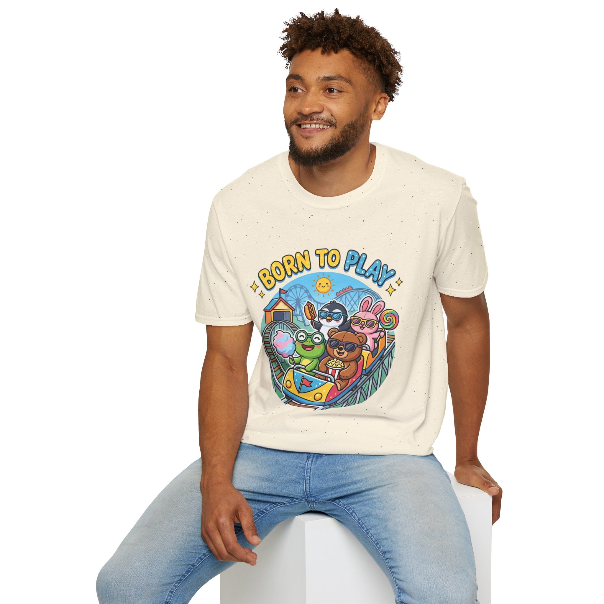 Born to Play T-Shirt — Cute Cartoon Animals Gaming & Playtime Tee
