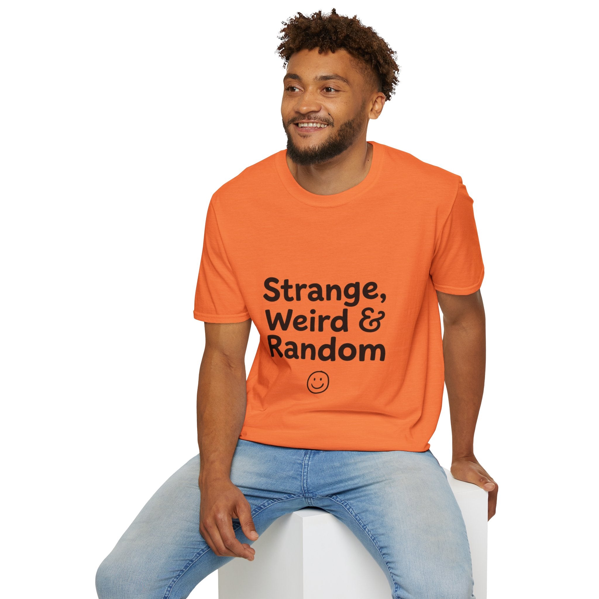 Strange, Weird & Random T-Shirt | Funny Quote Tee, Casual Graphic Top