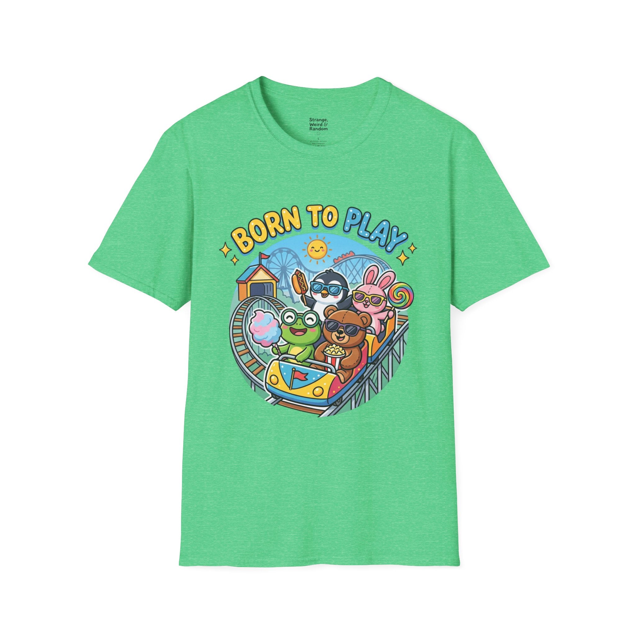 Born to Play T-Shirt — Cute Cartoon Animals Gaming & Playtime Tee