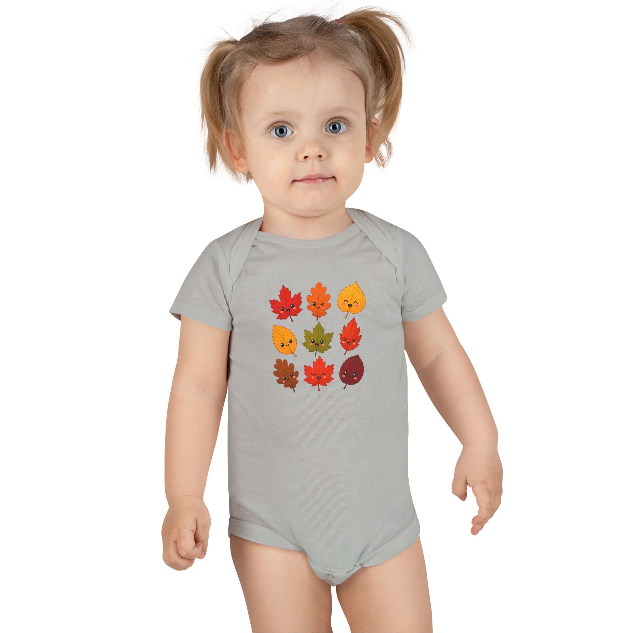 Autumn Leaves Baby Onesie – Cute Fall Leaf Pattern Bodysuit