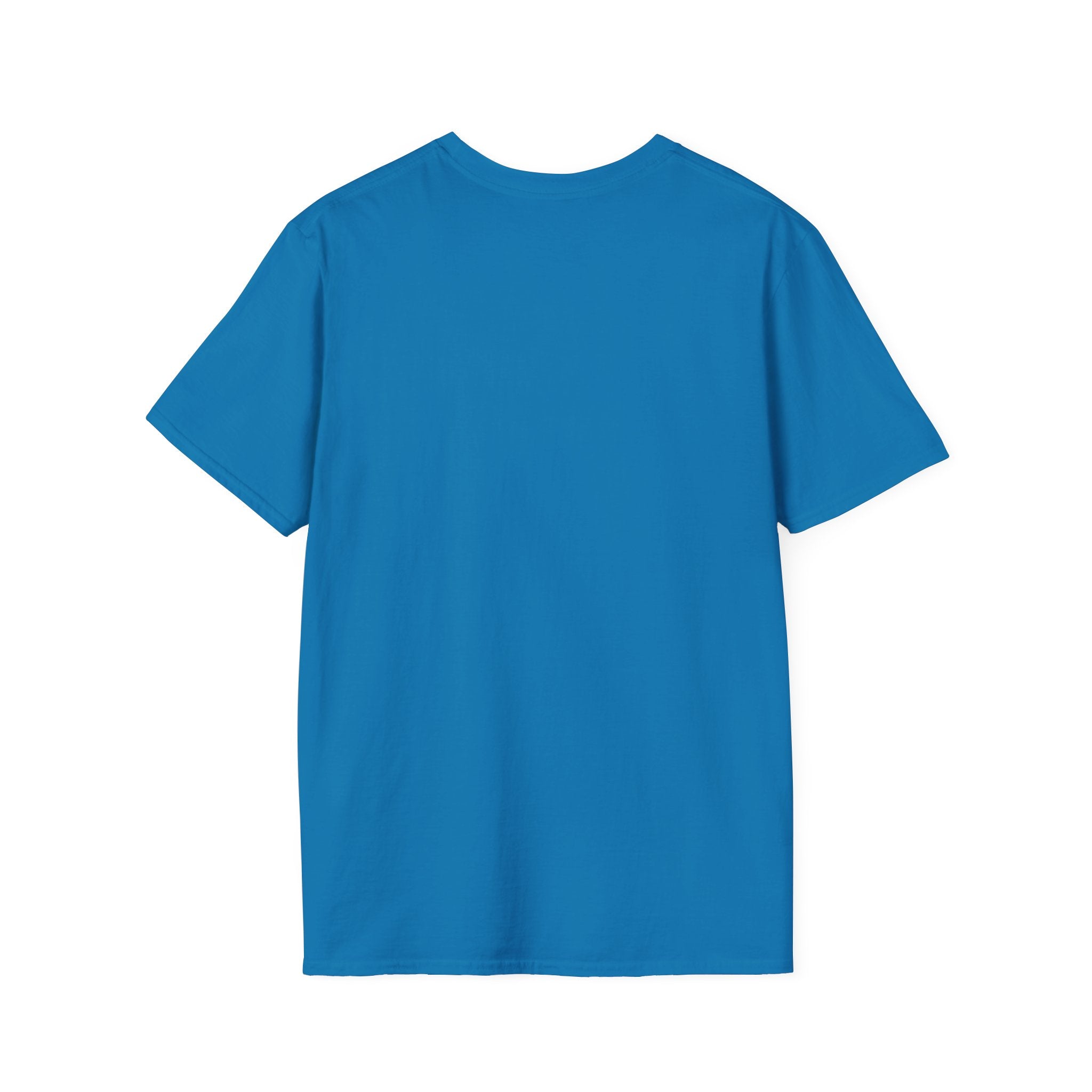 Laugh Don't Panic T-Shirt | Smiley Peace Sign Typography
