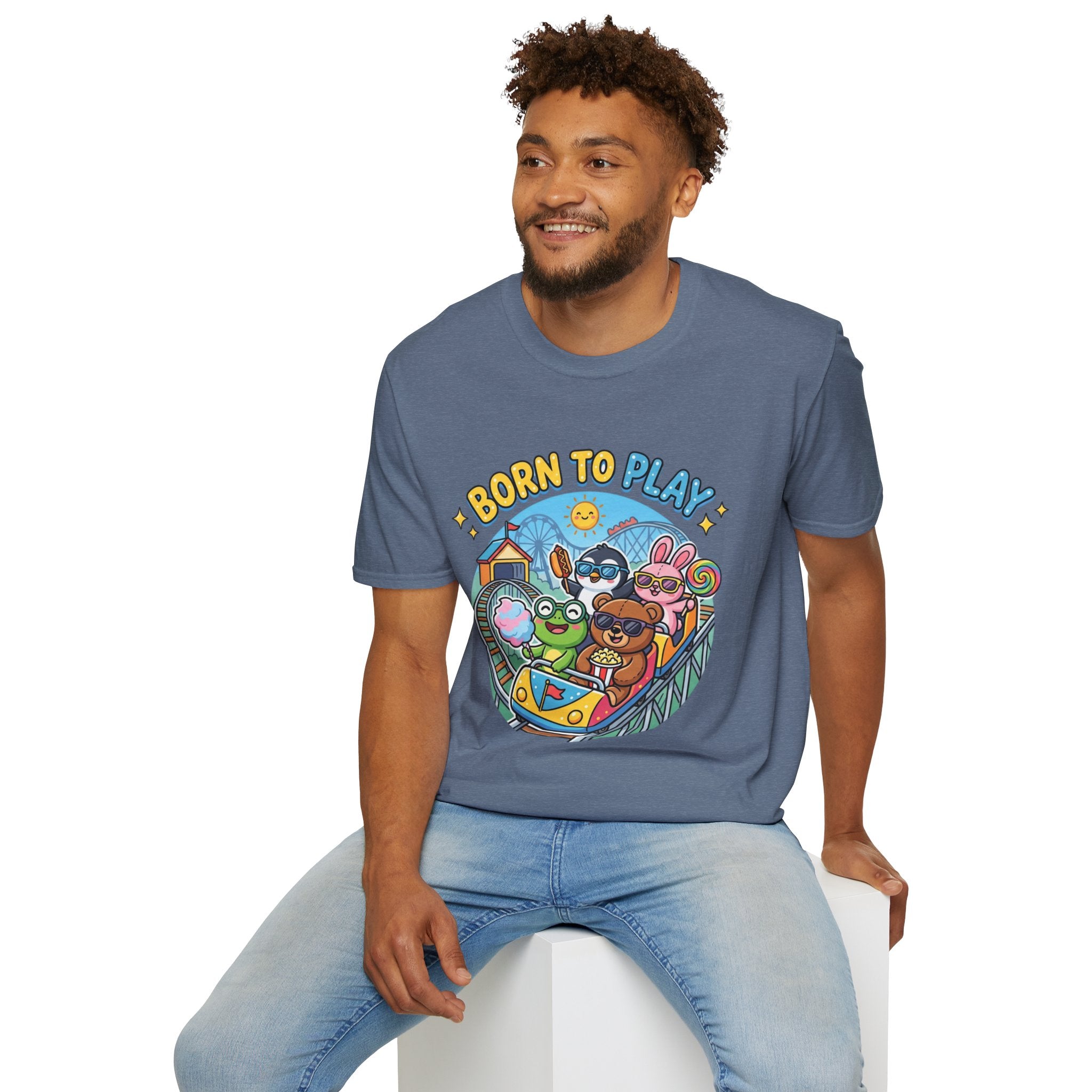 Born to Play T-Shirt — Cute Cartoon Animals Gaming & Playtime Tee