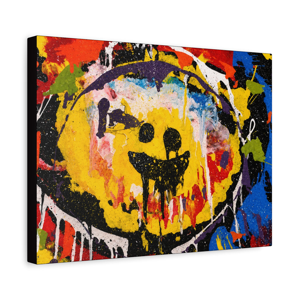 Abstract Graffiti Smile Canvas