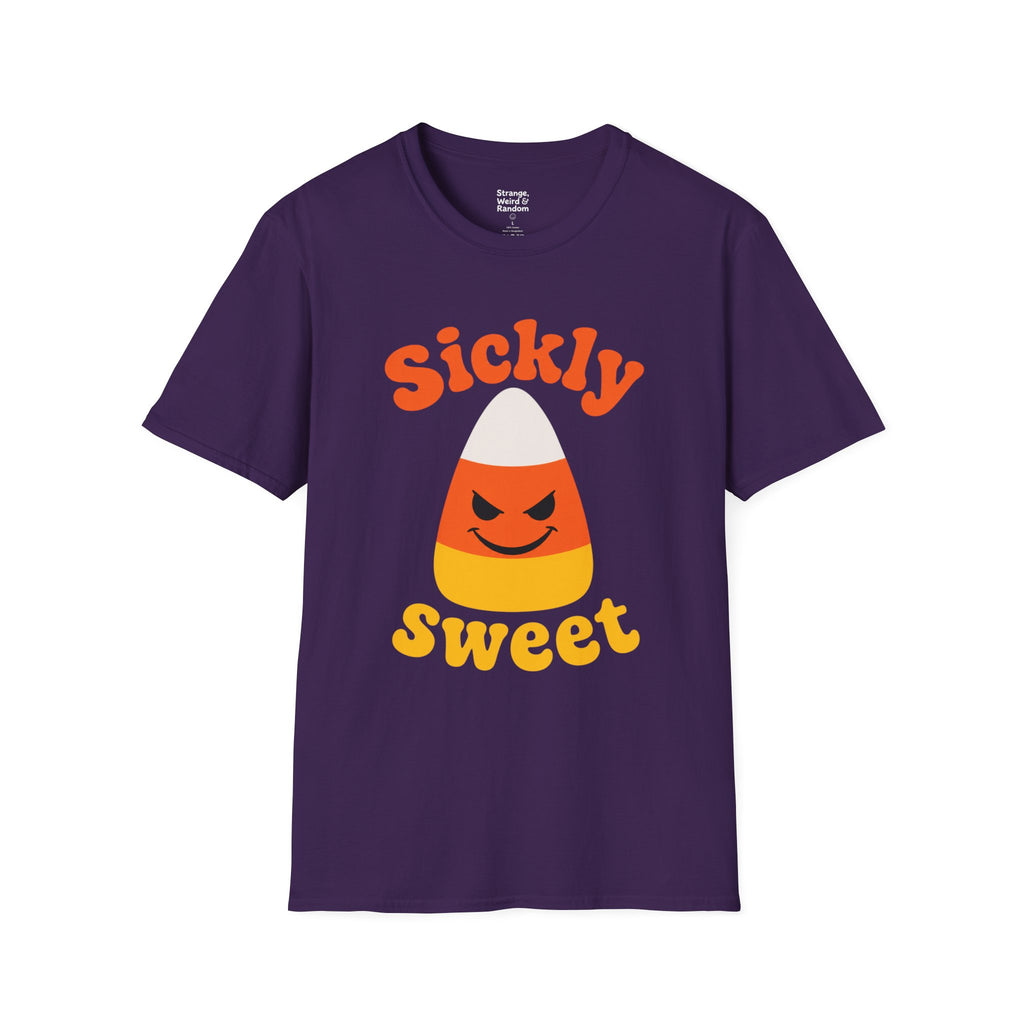 Sickly Sweet Candy Corn T-Shirt | Halloween Retro Orange Typography