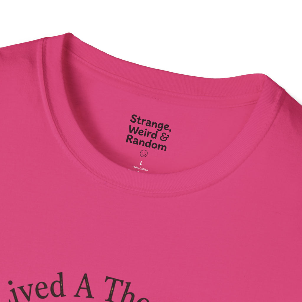 Book Lover T-Shirt — "I've Lived A Thousand Lives" Vintage Stack of Books Design
