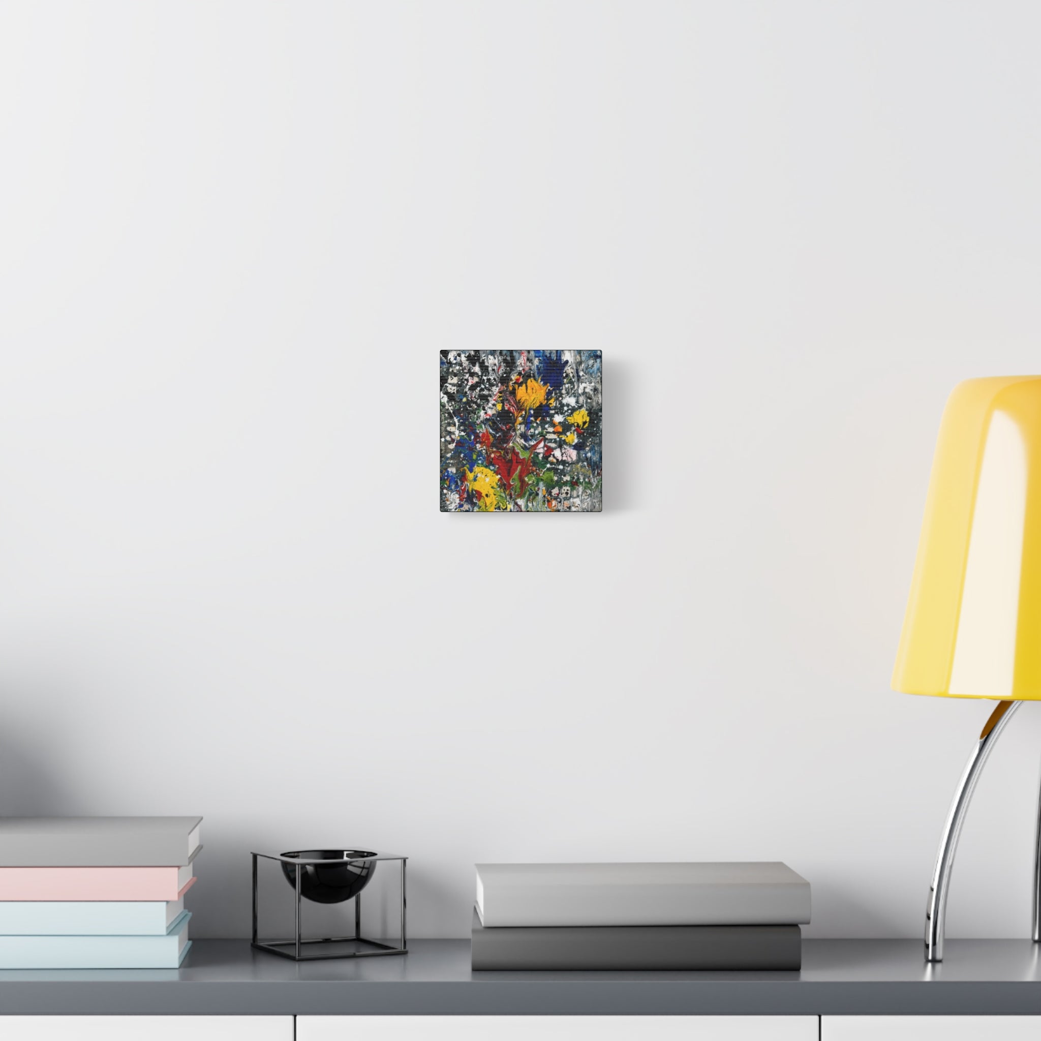 Abstract Floral Splash Matte Canvas Art - Stretched 1.25"