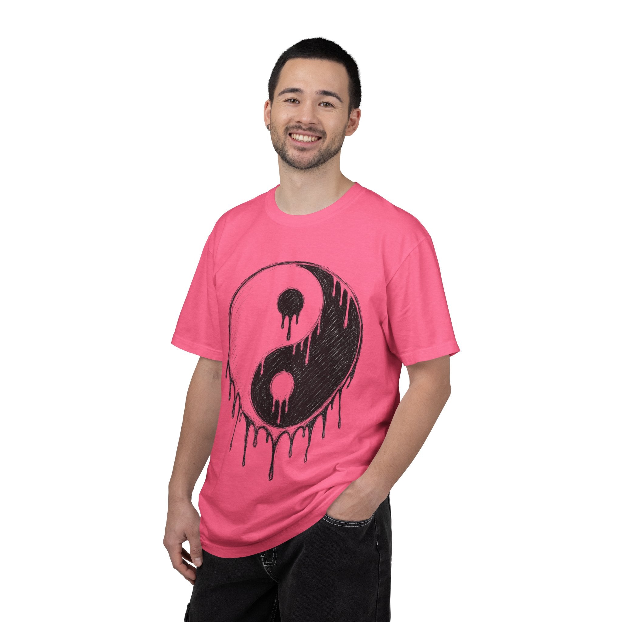Yin Yang Drip Tee — Grunge Yin-Yang Graphic T-Shirt