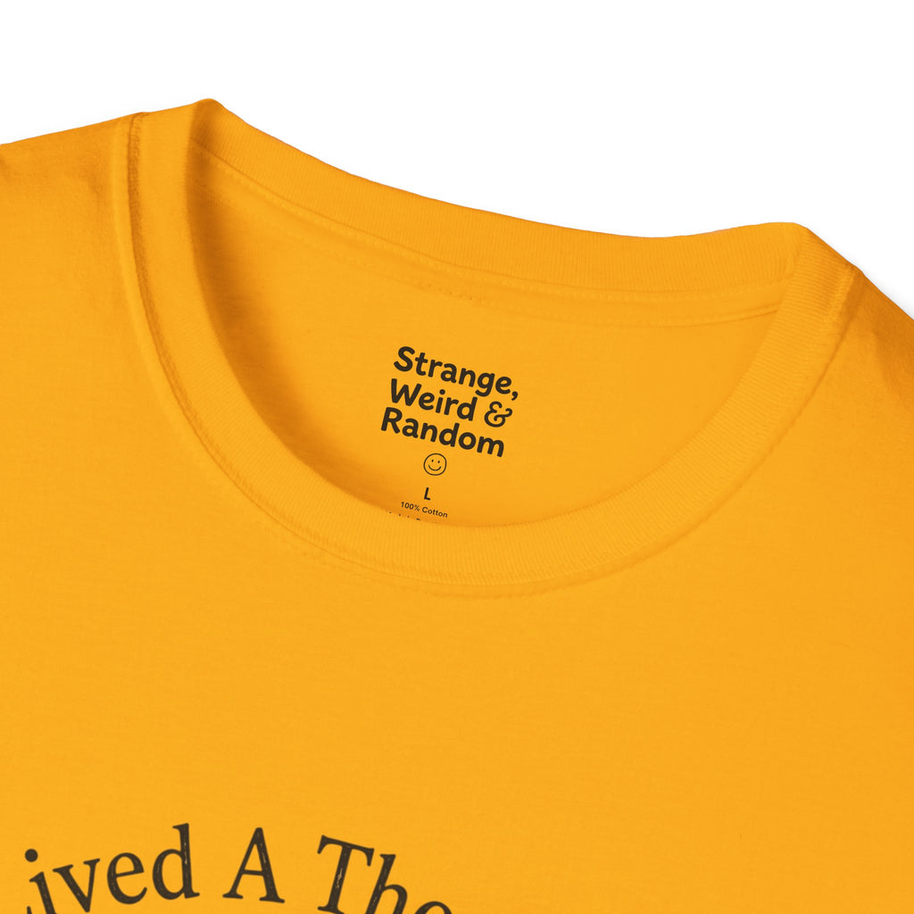 Book Lover T-Shirt — "I've Lived A Thousand Lives" Vintage Stack of Books Design