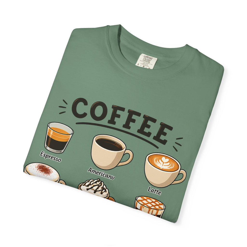 Coffee Types T-Shirt — Illustrated Coffee Guide Tee