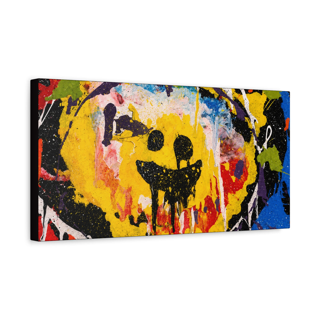 Abstract Graffiti Smile Canvas