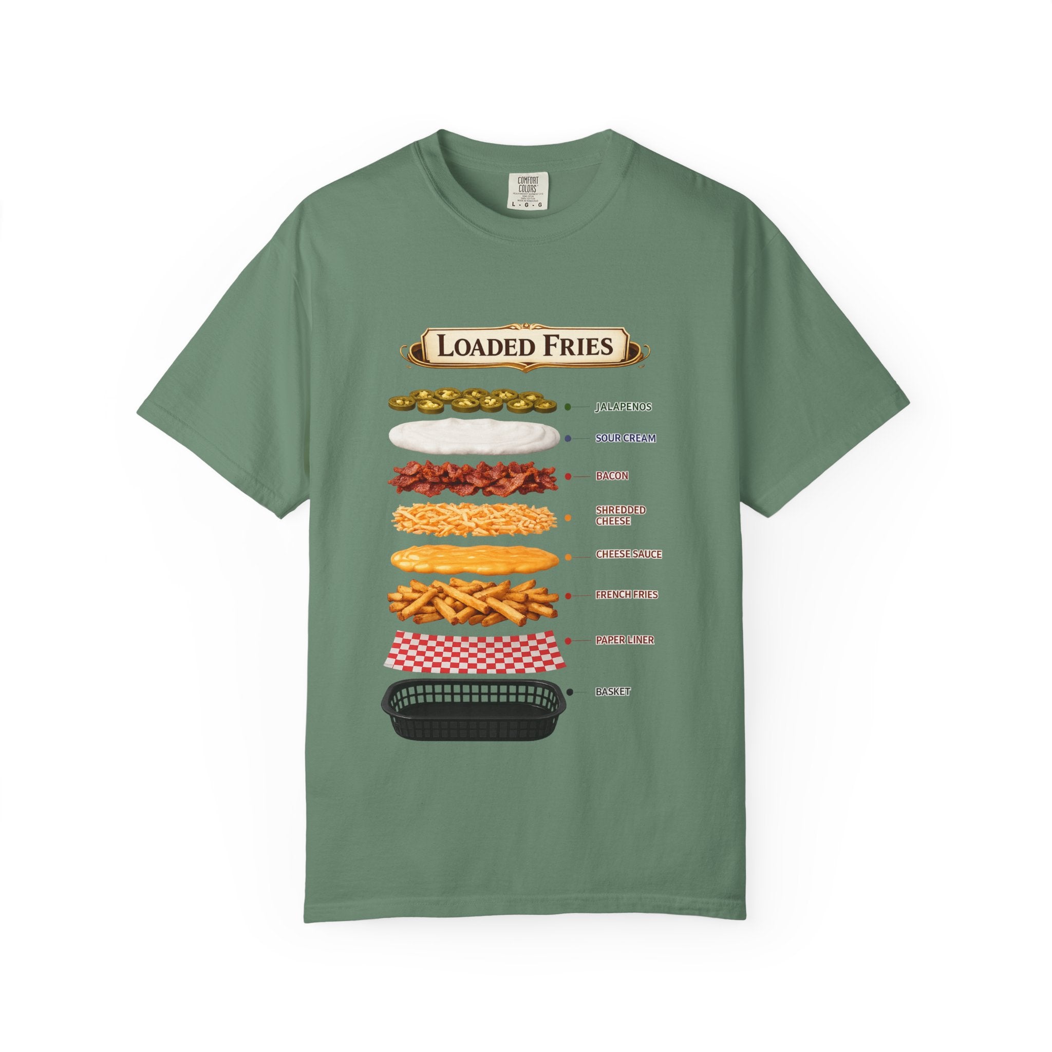 Loaded Fries T-Shirt — Graphic Snack Lovers Tee