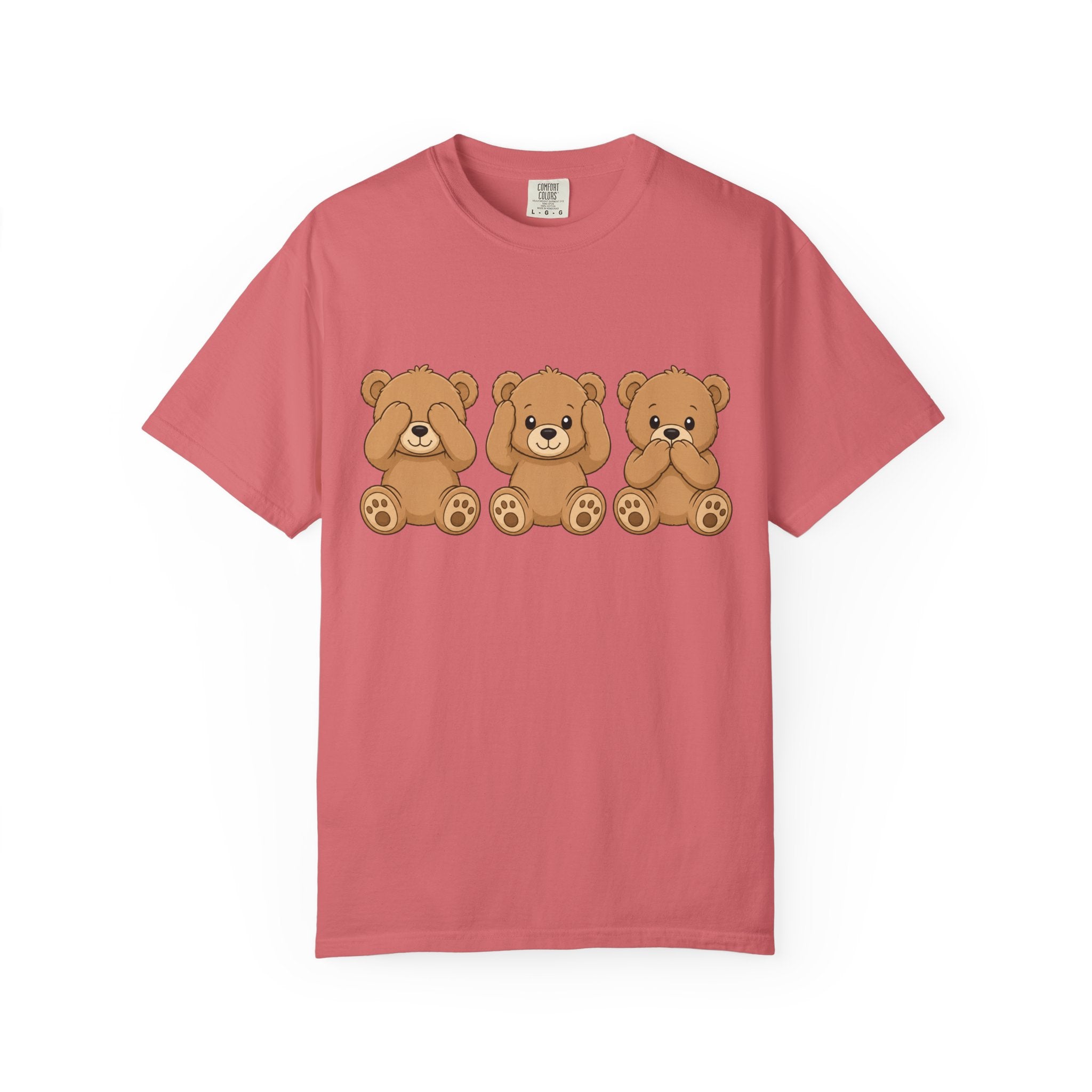 See No Evil Bears T‑Shirt — Cute Three Teddy Design, Cute Animal Tee for Kids & Adults