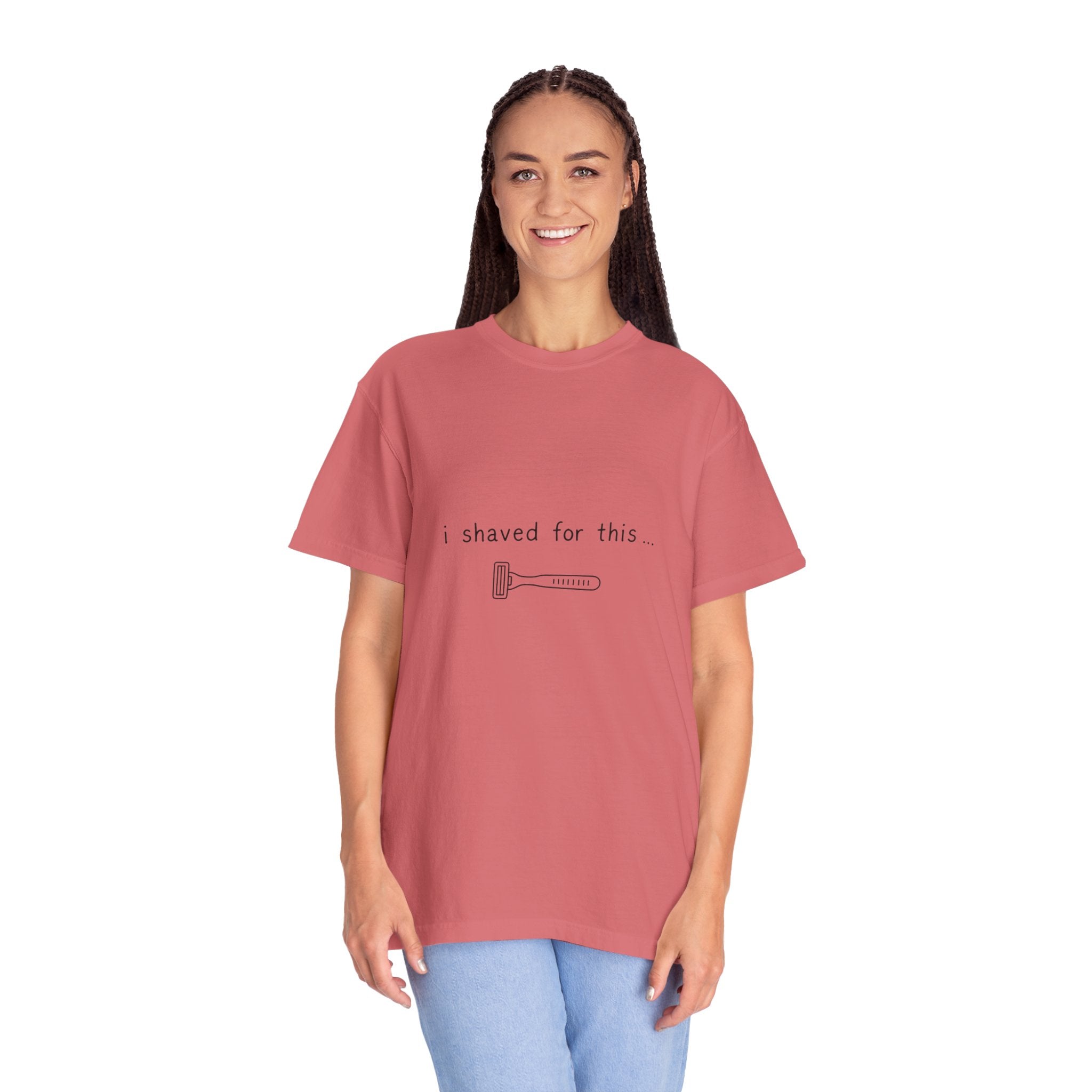 Funny 'I Shaved For This' T-Shirt – Minimal Razor Graphic Tee