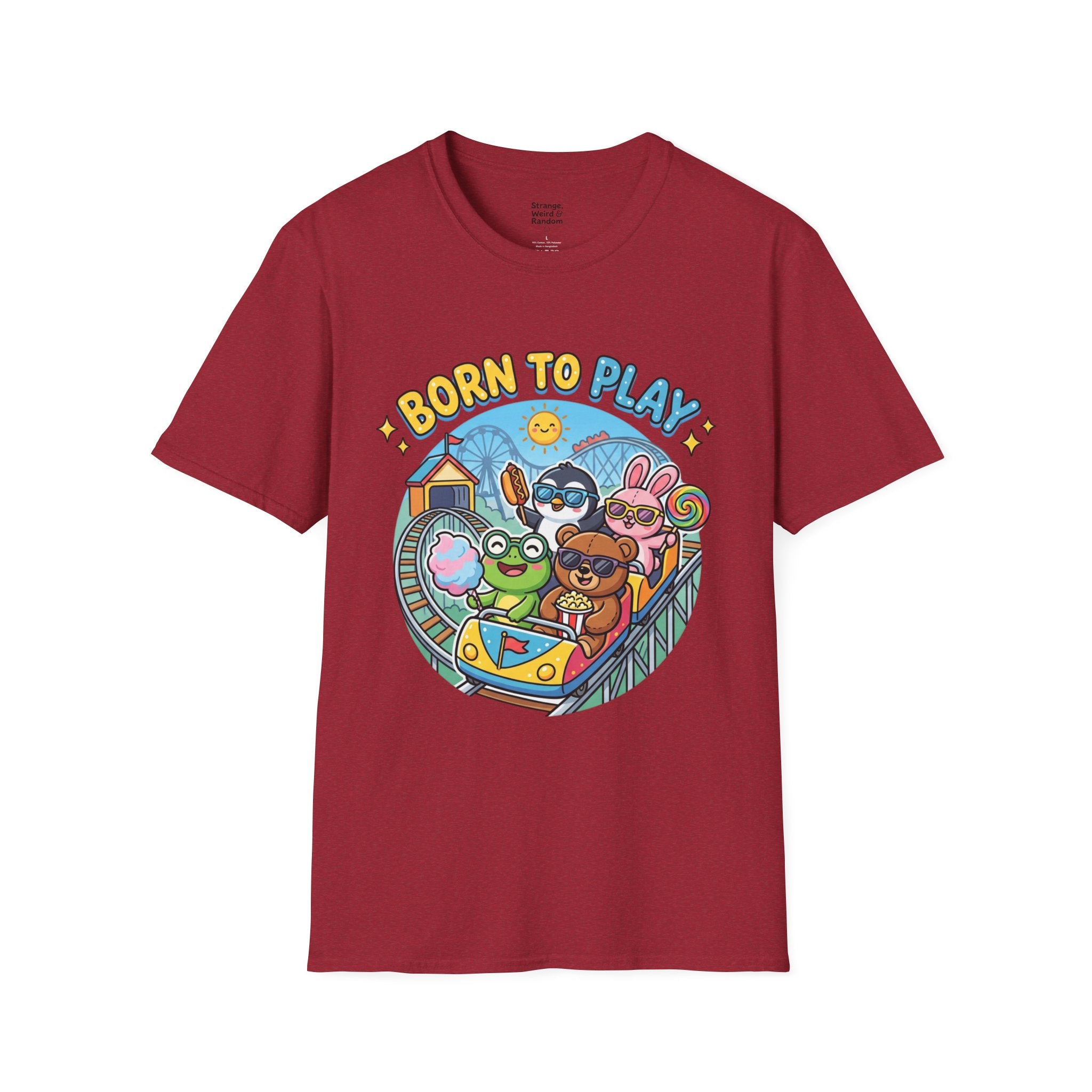 Born to Play T-Shirt — Cute Cartoon Animals Gaming & Playtime Tee