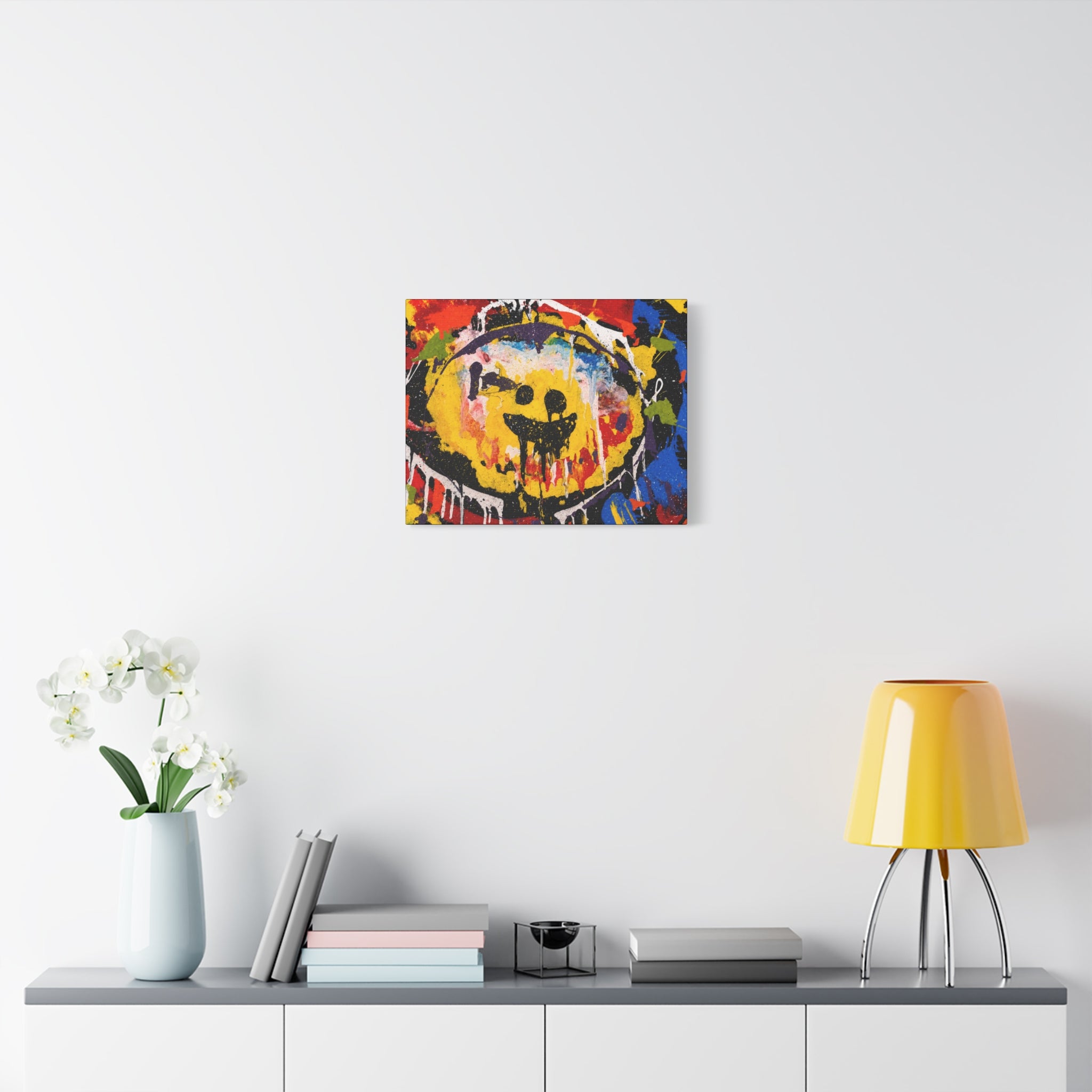 Abstract Graffiti Smile Canvas