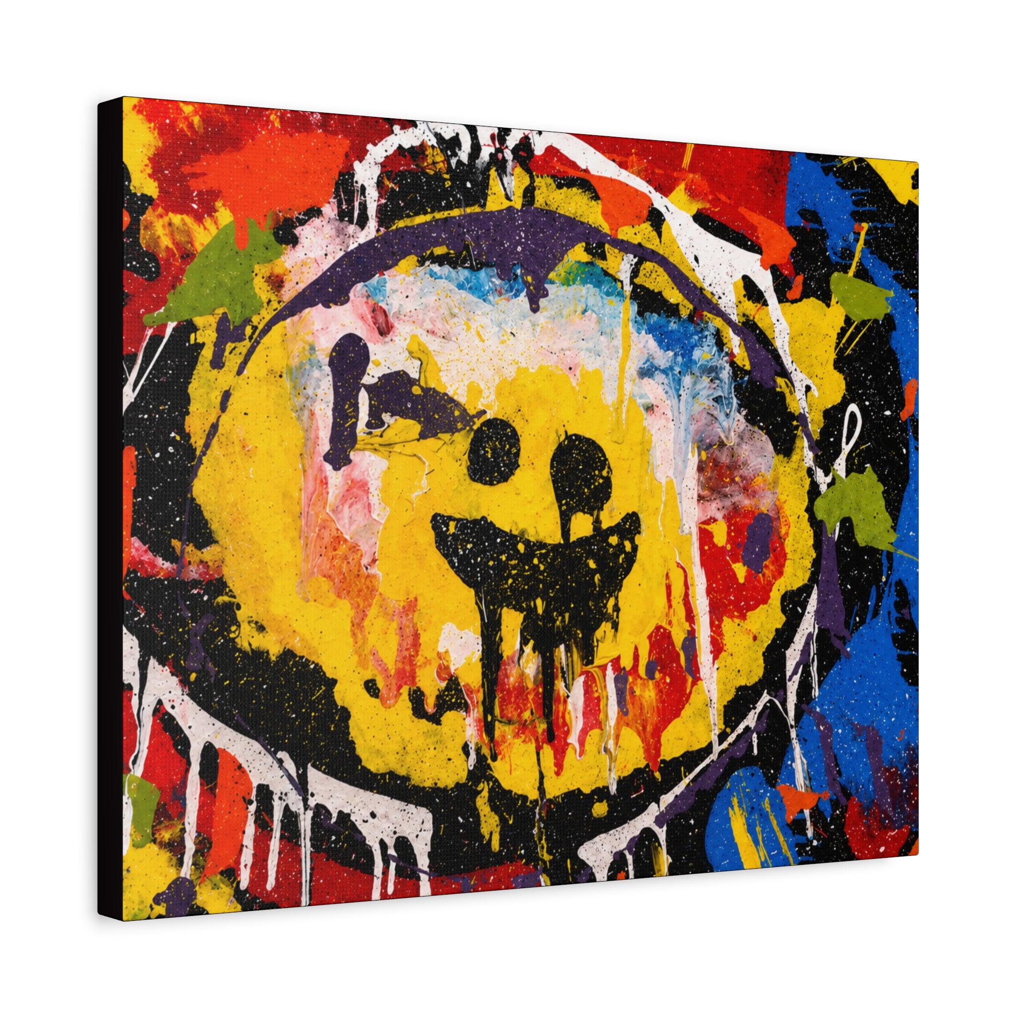 Abstract Graffiti Smile Canvas