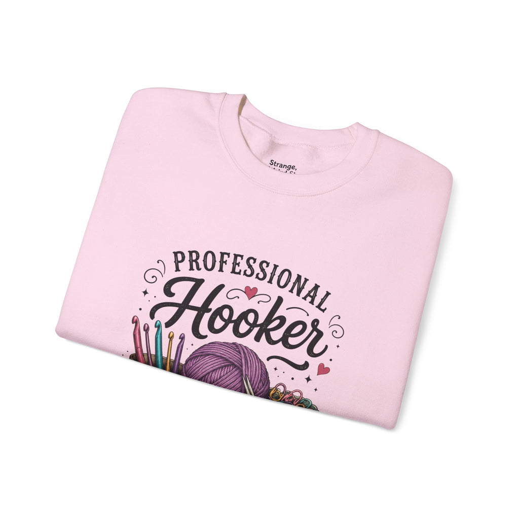 Professional Hooker Crochet  yarn crewneck sweatshirt | crochet hooks, yarn art
