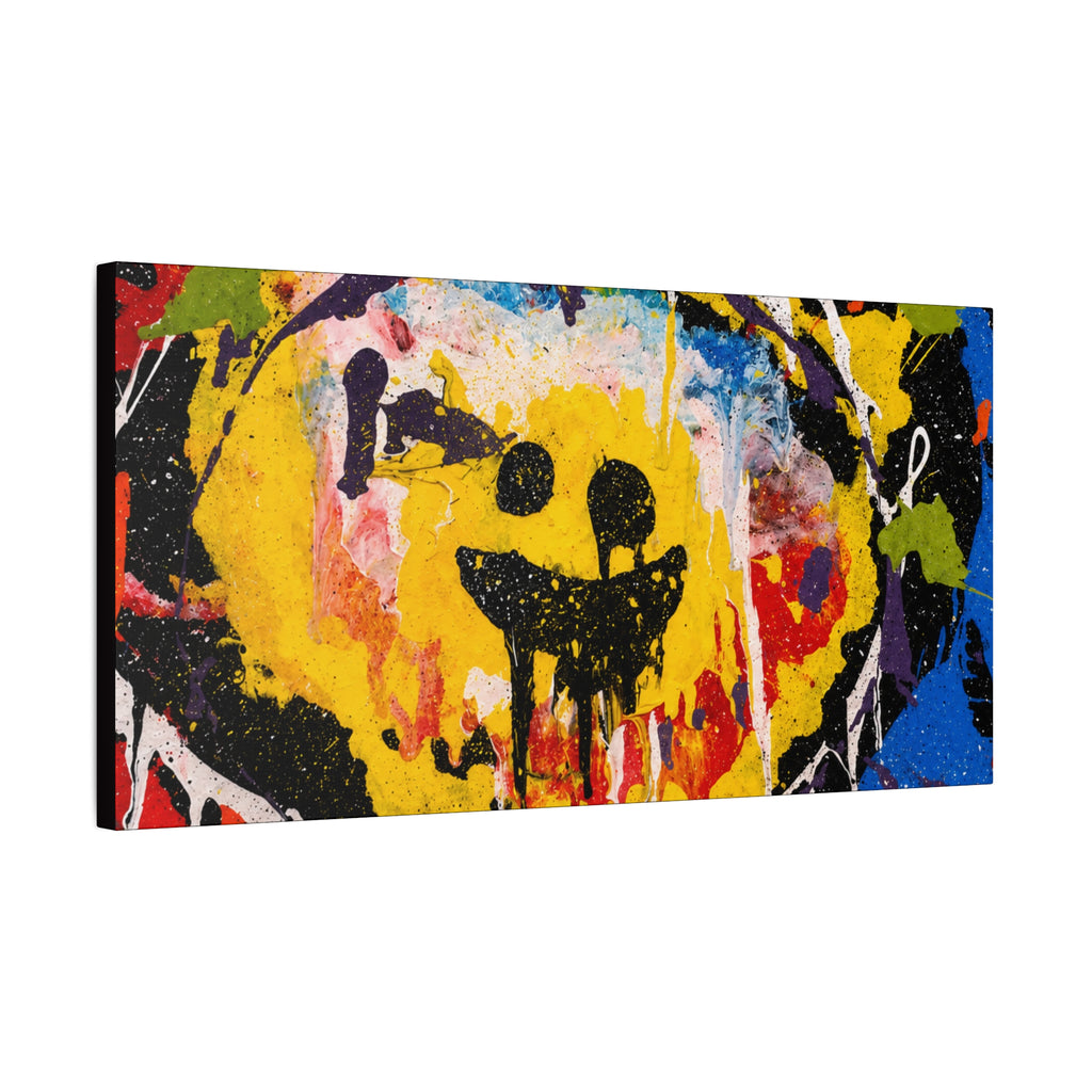 Abstract Graffiti Smile Canvas