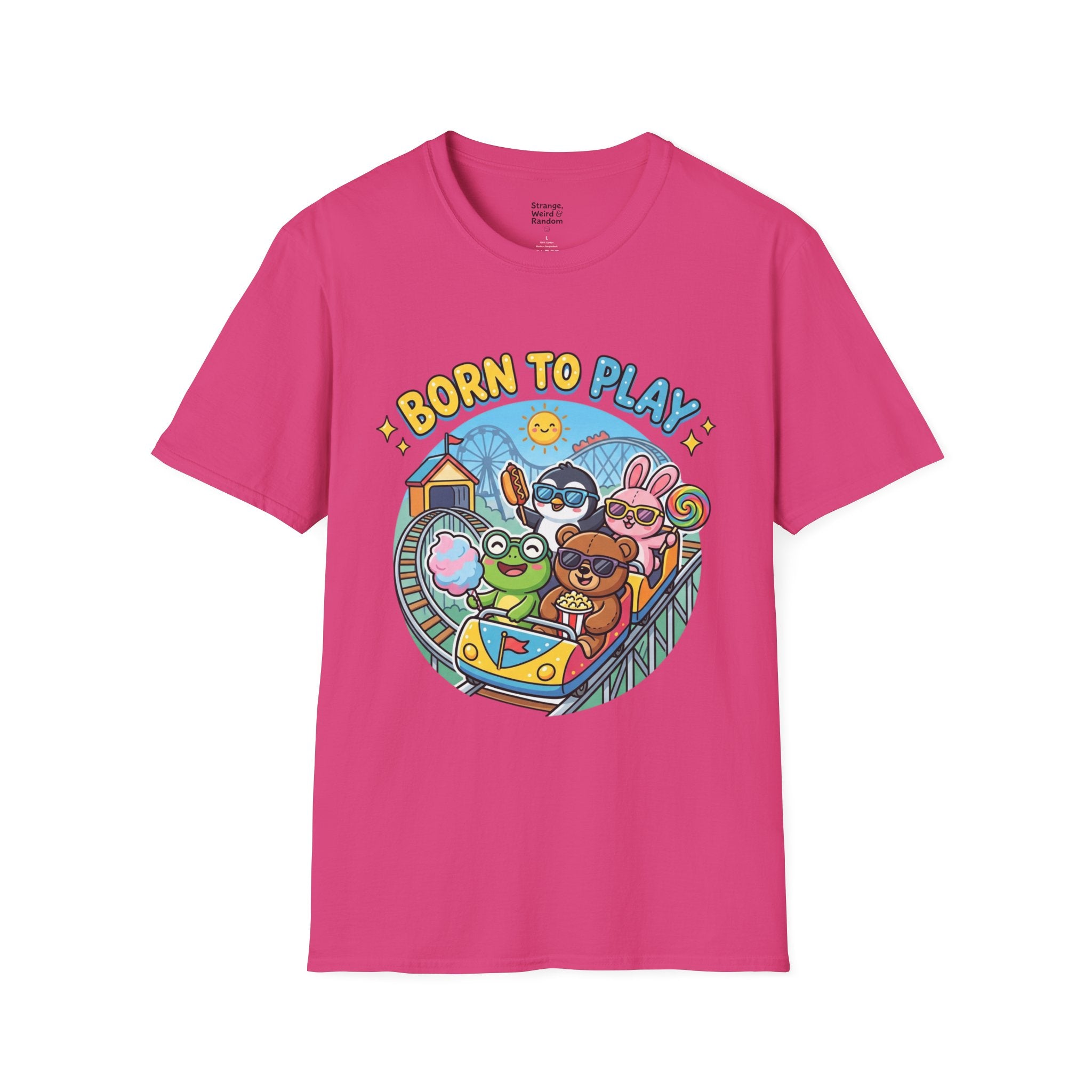 Born to Play T-Shirt — Cute Cartoon Animals Gaming & Playtime Tee
