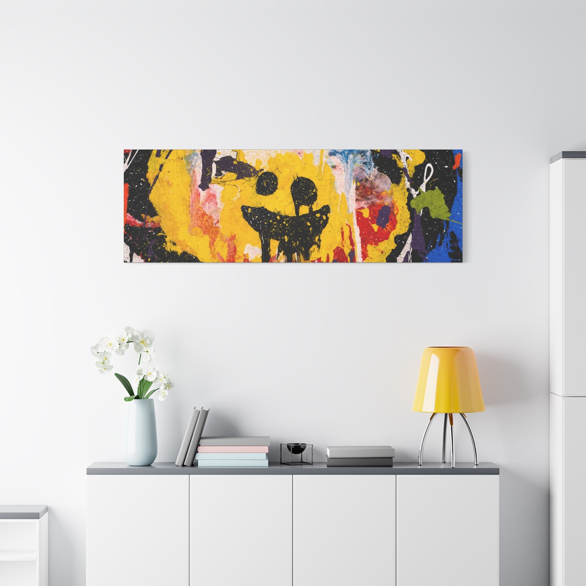 Abstract Graffiti Smile Canvas
