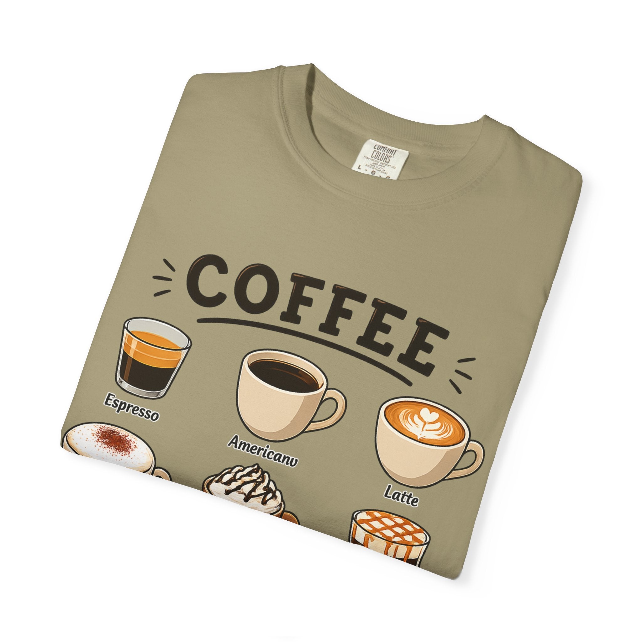 Coffee Types T-Shirt — Illustrated Coffee Guide Tee