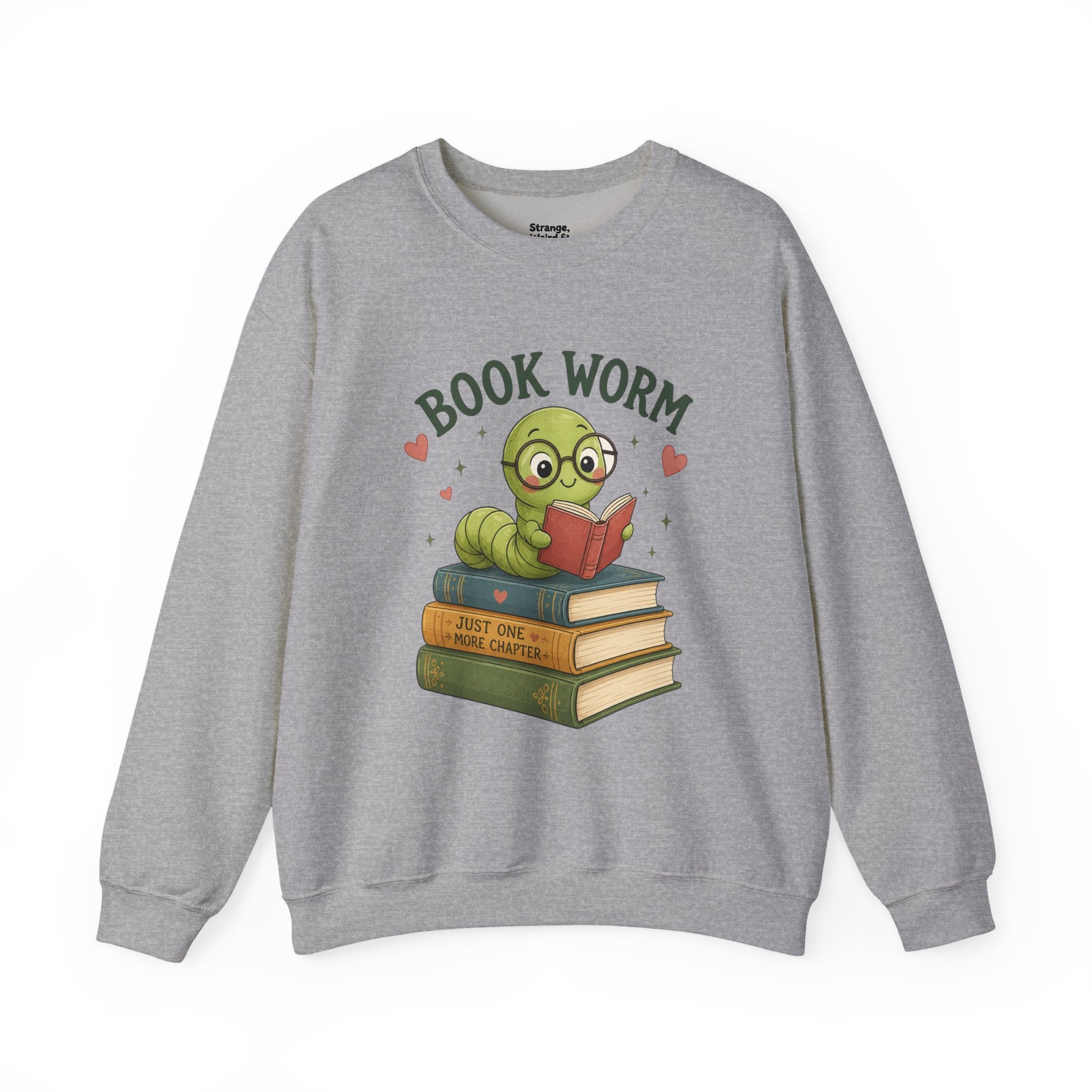 Book Worm Sweatshirt — Cute Reading Lover Crewneck