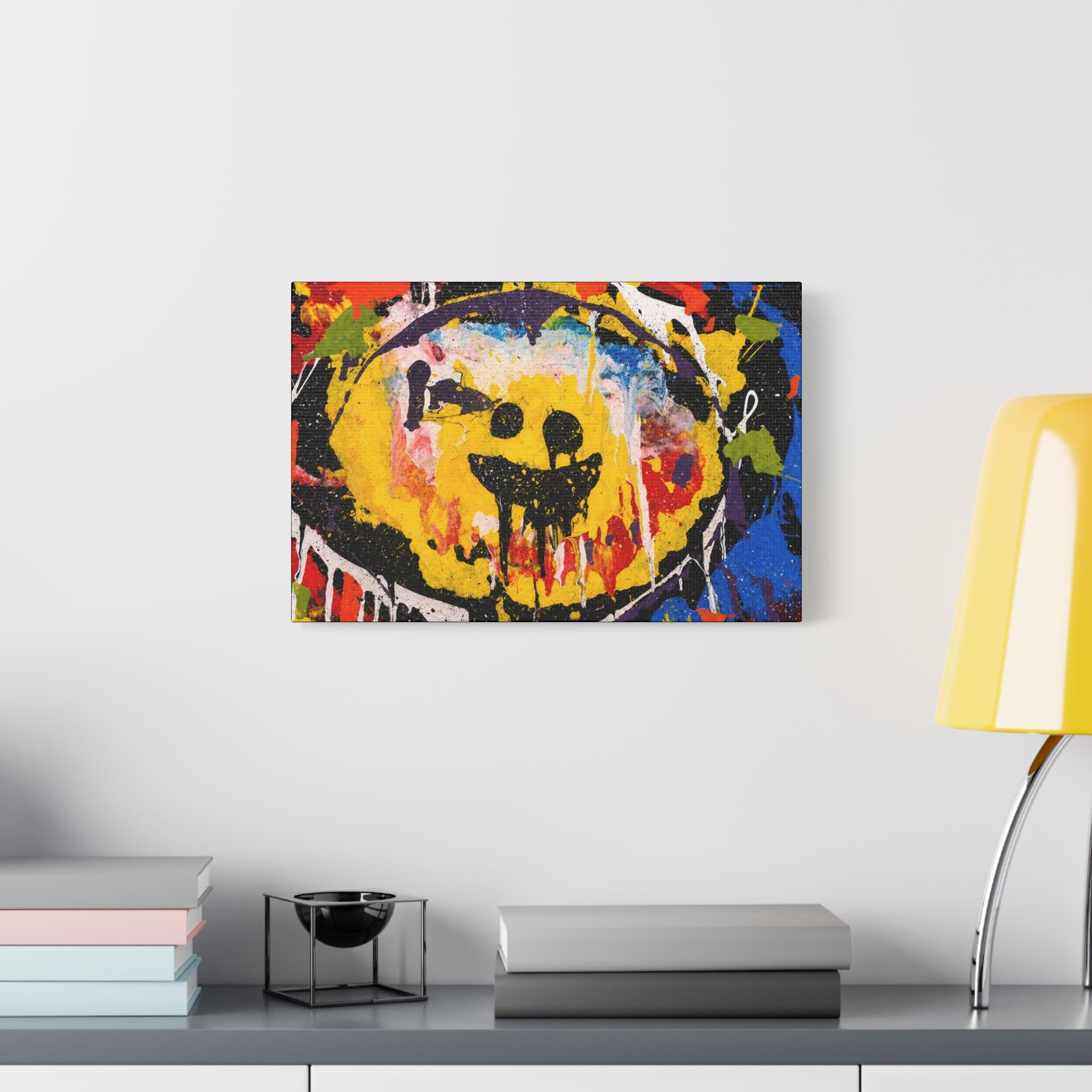 Abstract Graffiti Smile Canvas