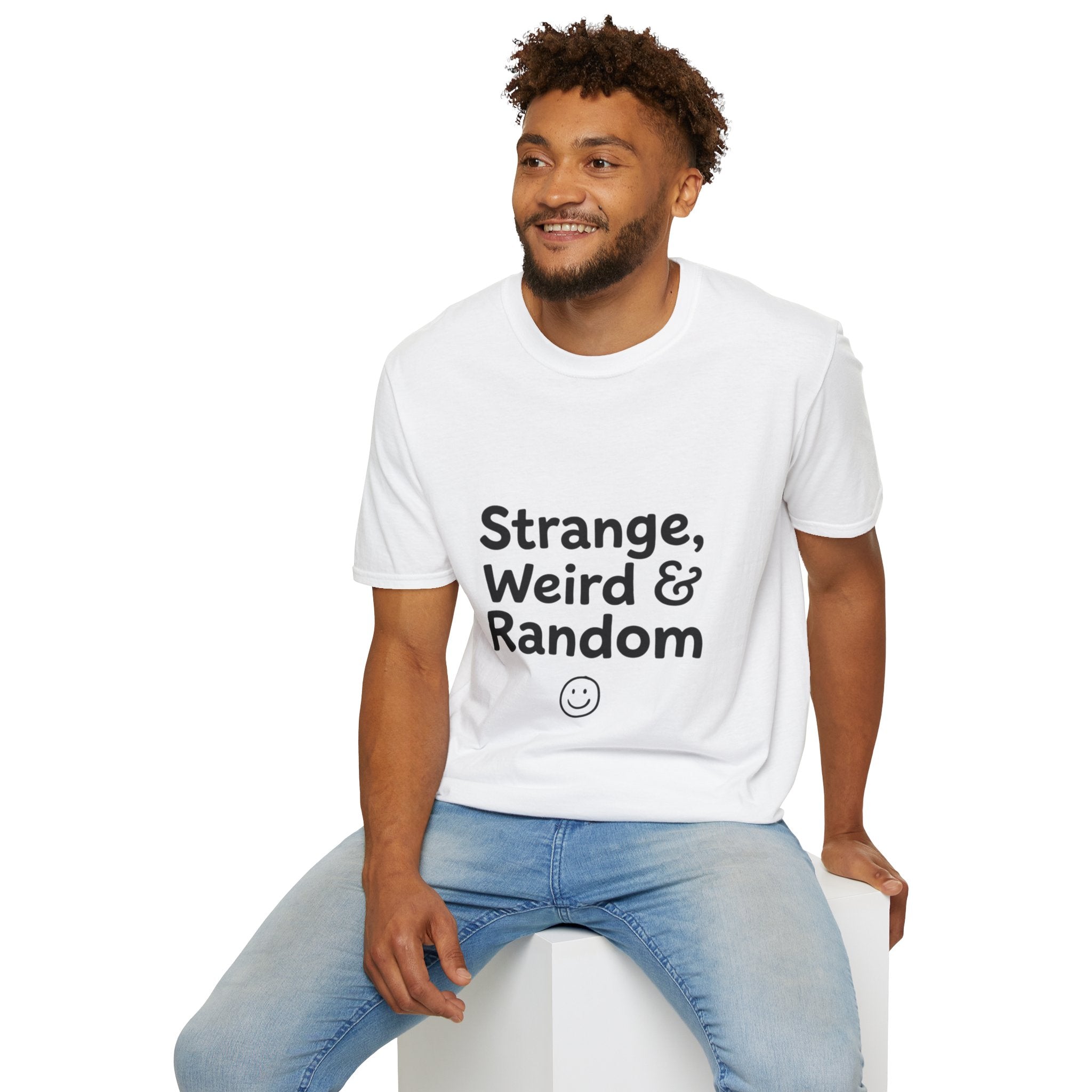 Strange, Weird & Random T-Shirt | Funny Quote Tee, Casual Graphic Top