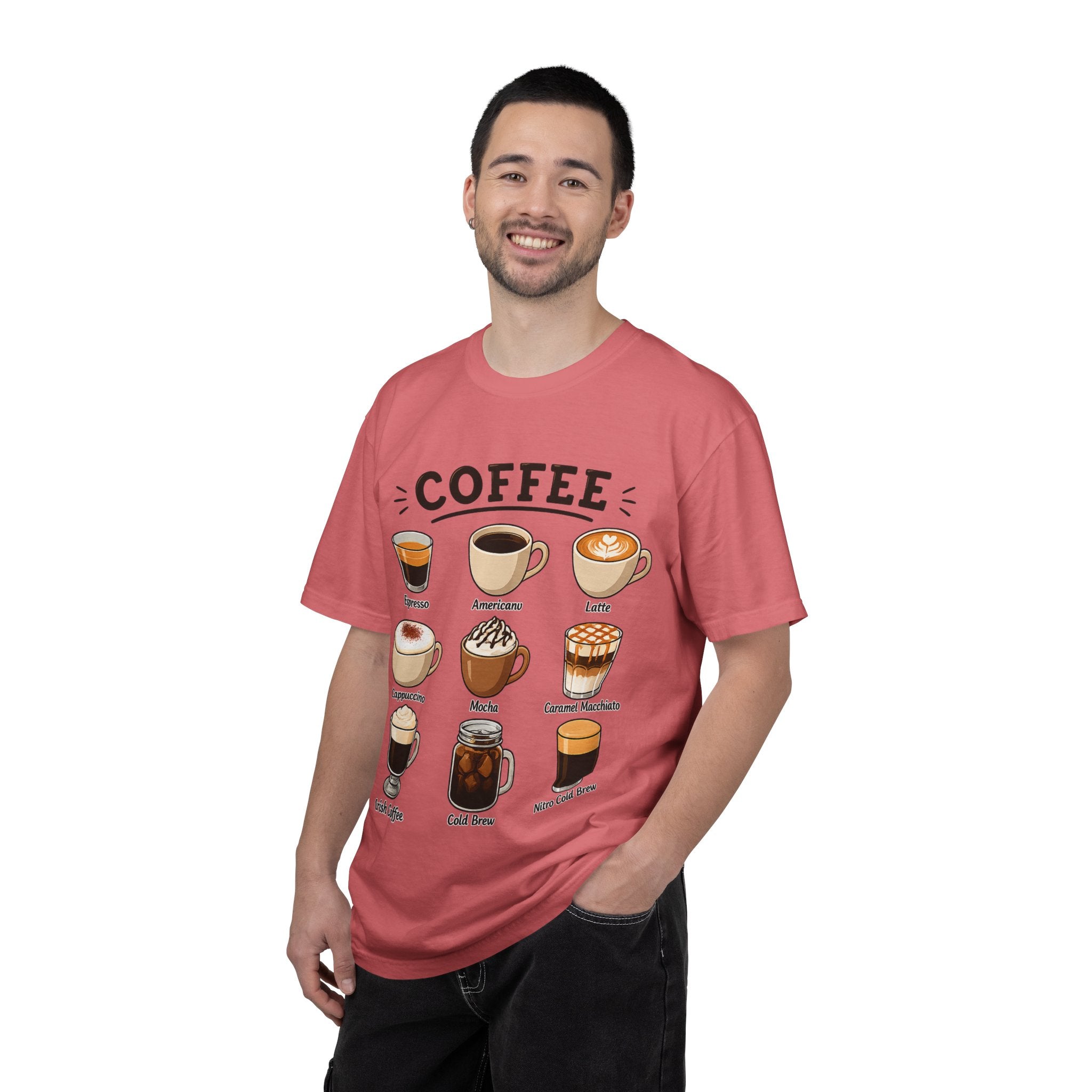 Coffee Types T-Shirt — Illustrated Coffee Guide Tee
