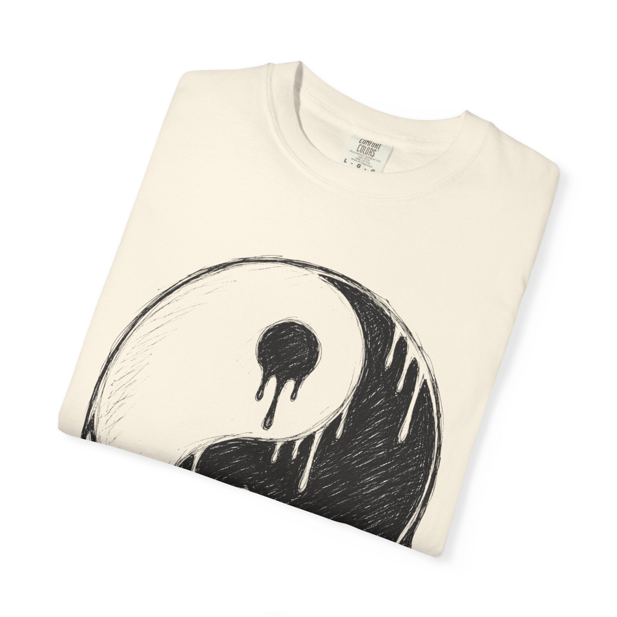 Yin Yang Drip Tee — Grunge Yin-Yang Graphic T-Shirt