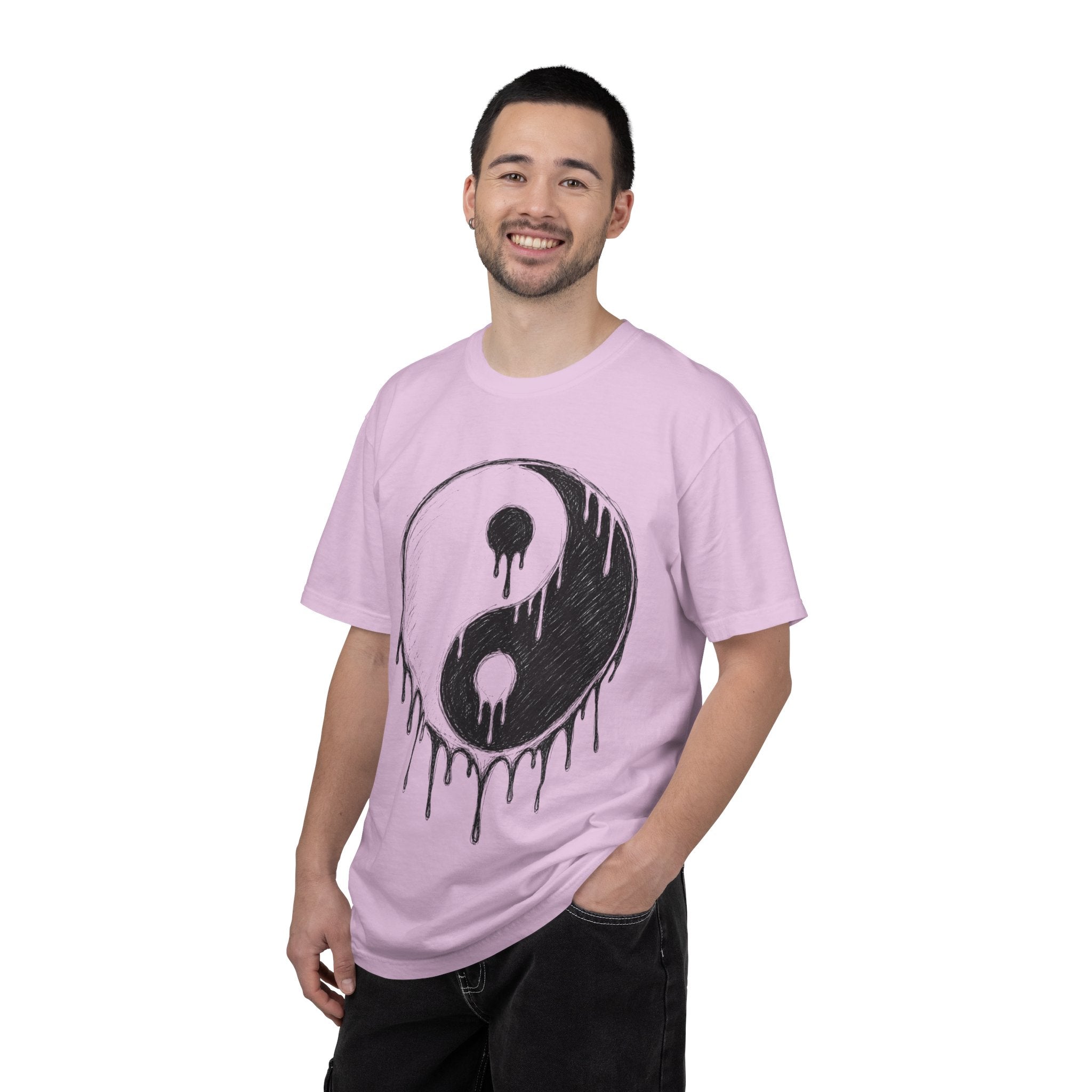 Yin Yang Drip Tee — Grunge Yin-Yang Graphic T-Shirt