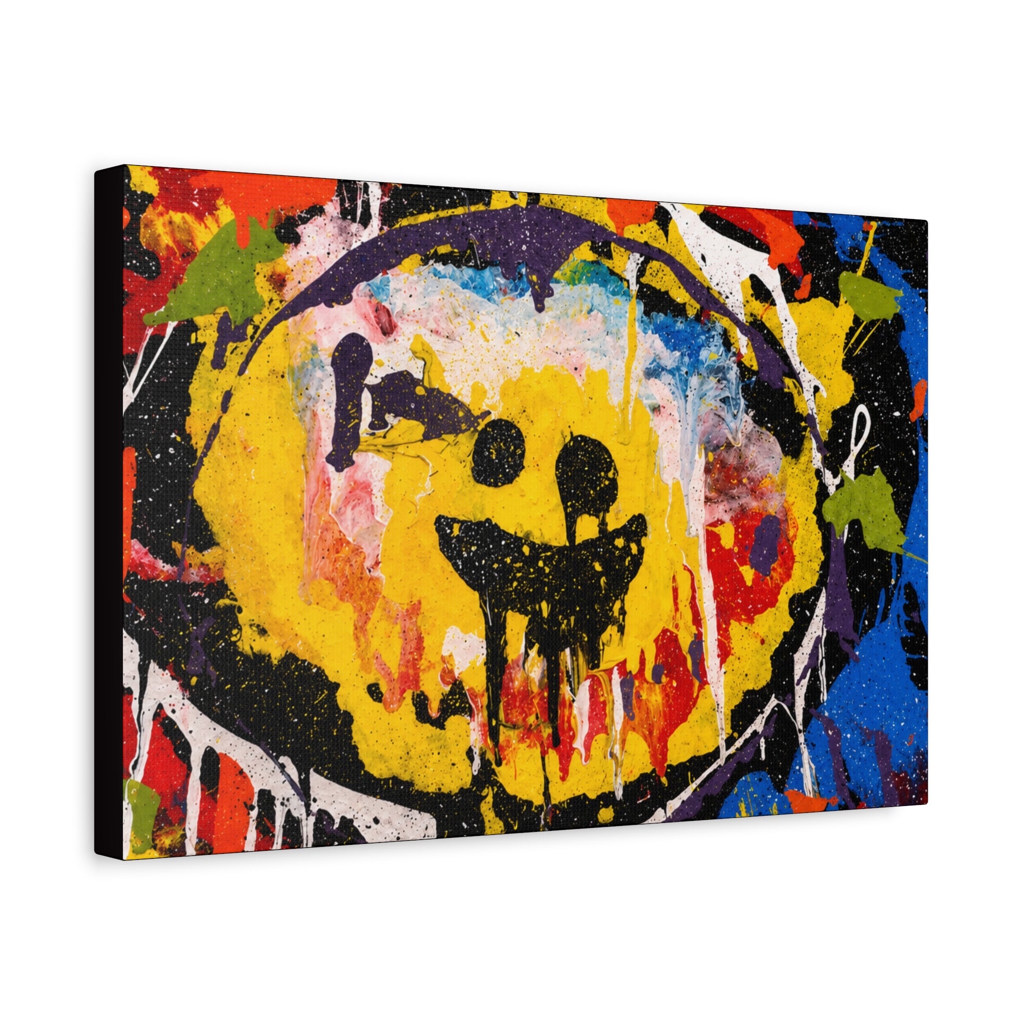 Abstract Graffiti Smile Canvas