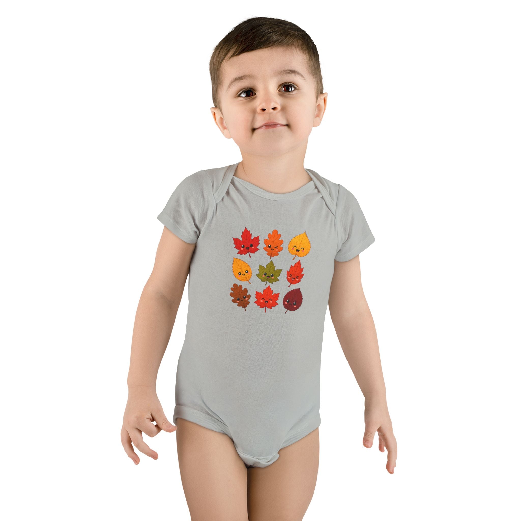 Autumn Leaves Baby Onesie – Cute Fall Leaf Pattern Bodysuit