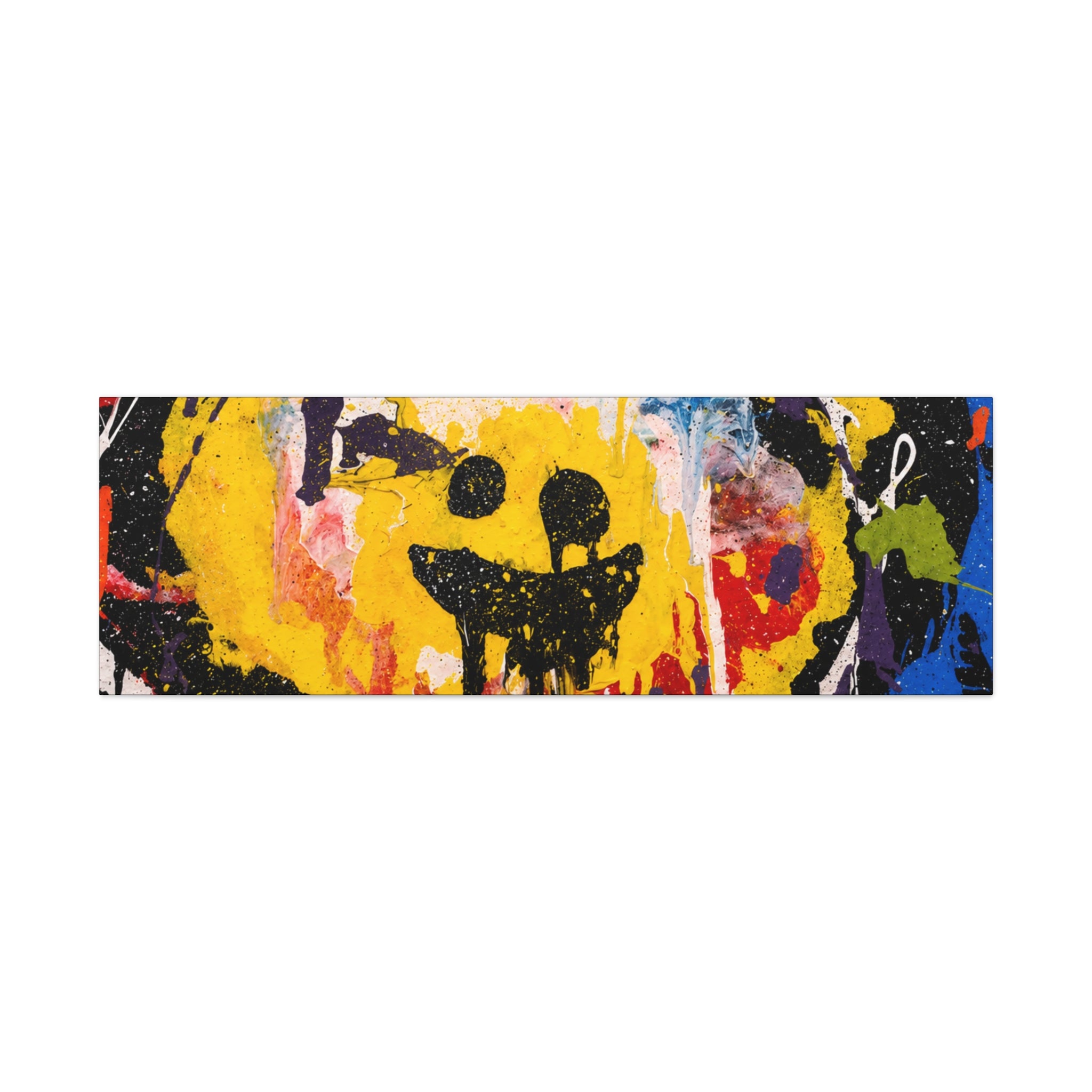 Abstract Graffiti Smile Canvas