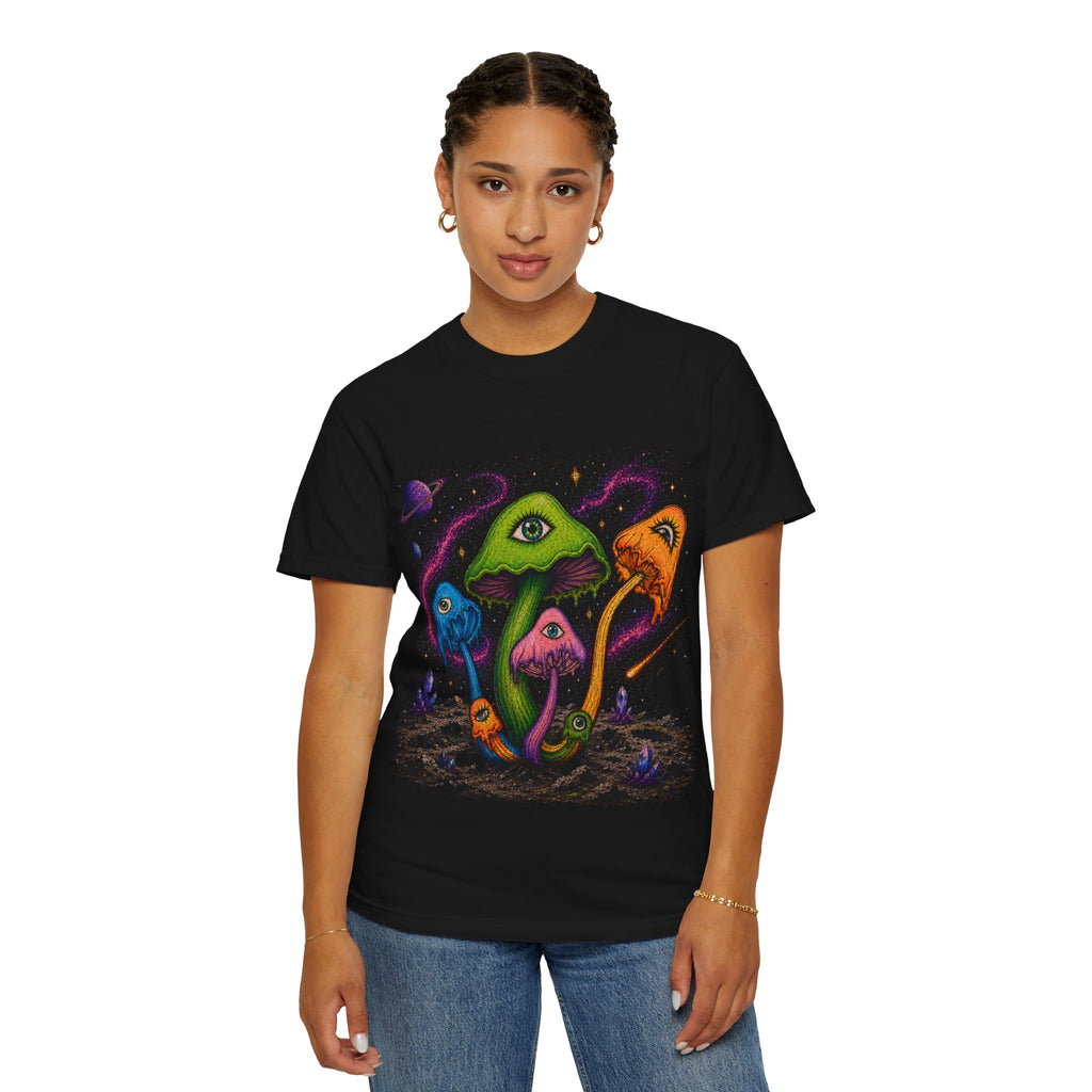 Psychedelic Cosmic Mushrooms T-Shirt