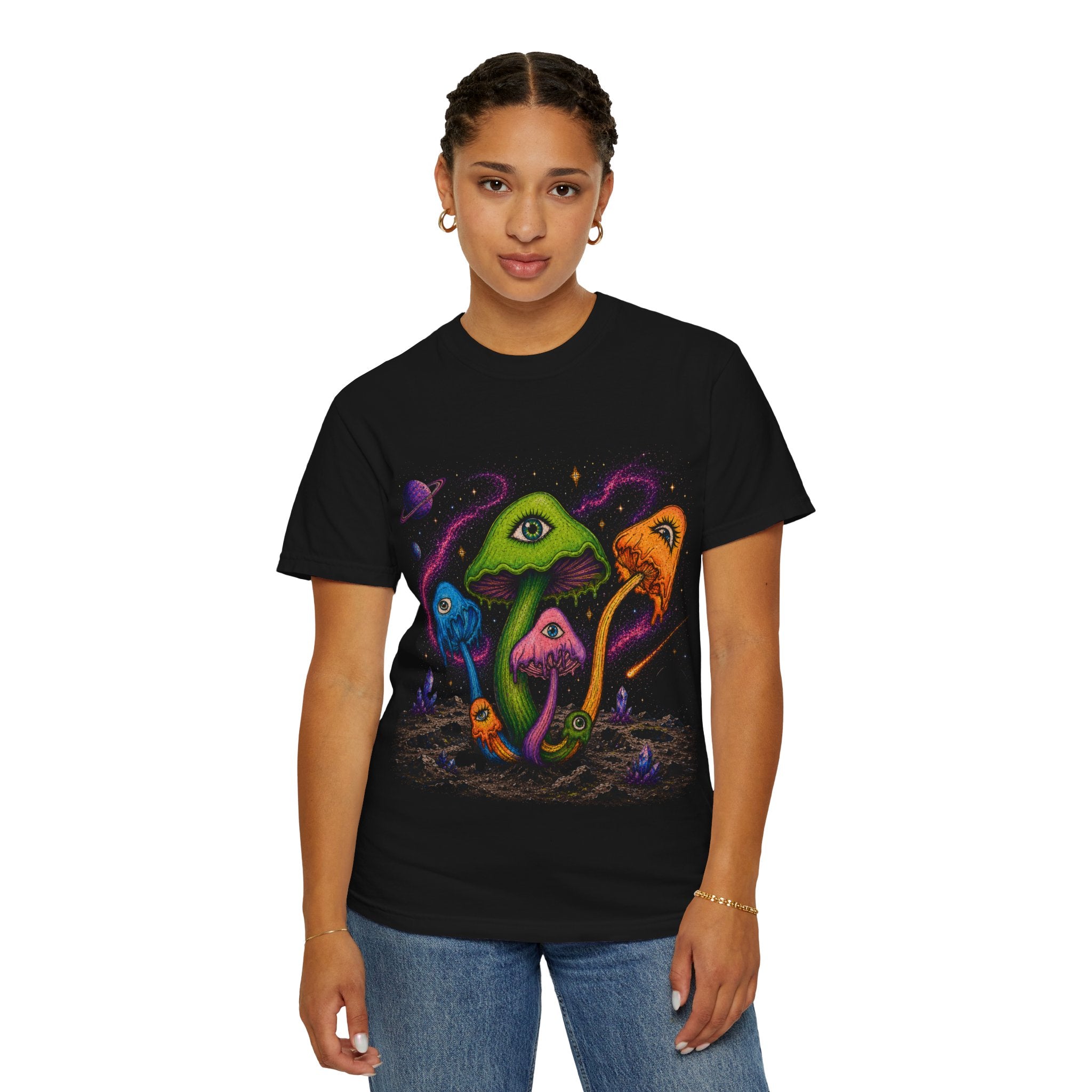 Psychedelic Cosmic Mushrooms T-Shirt