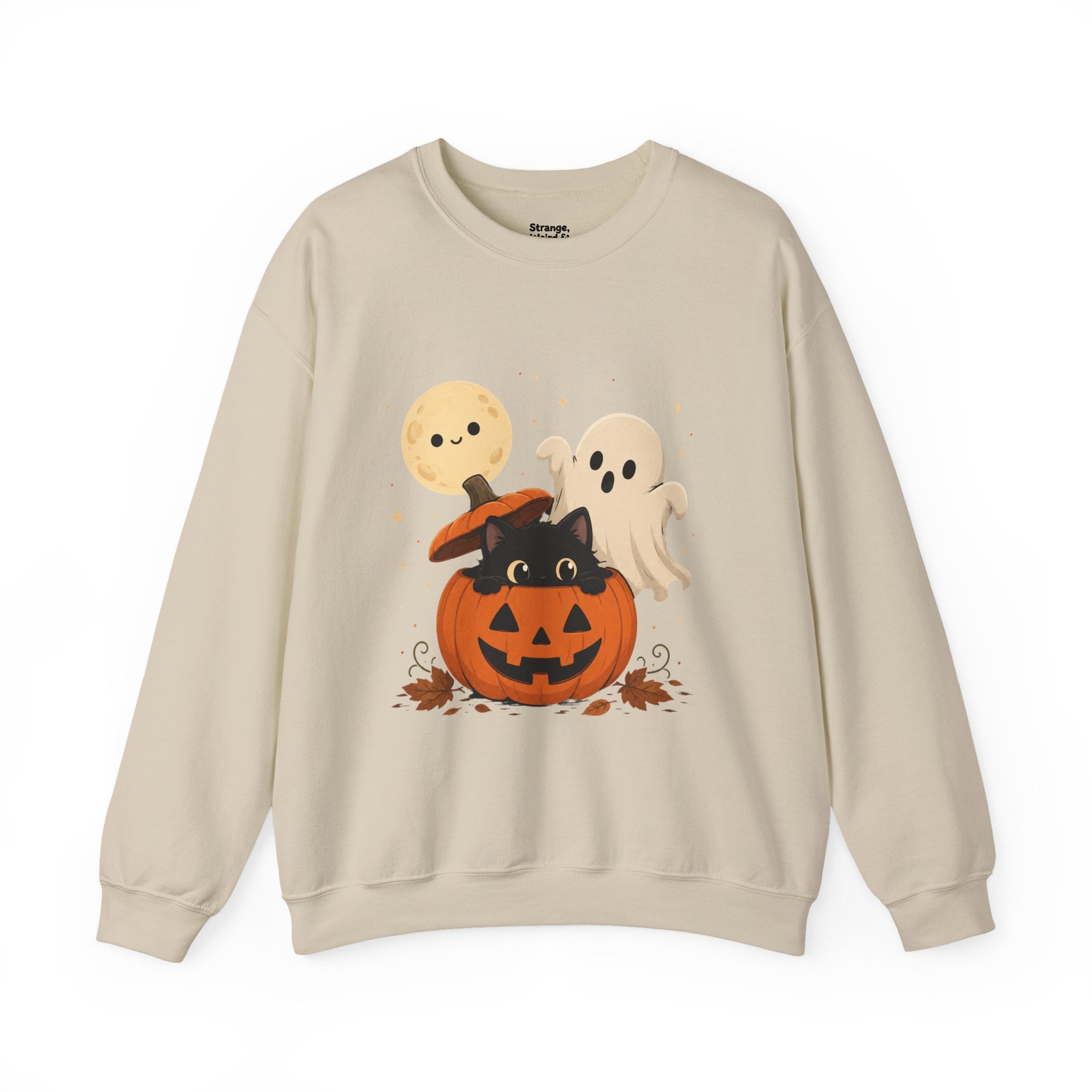 Cute Halloween Pumpkin Cat Ghosts Sweatshirt