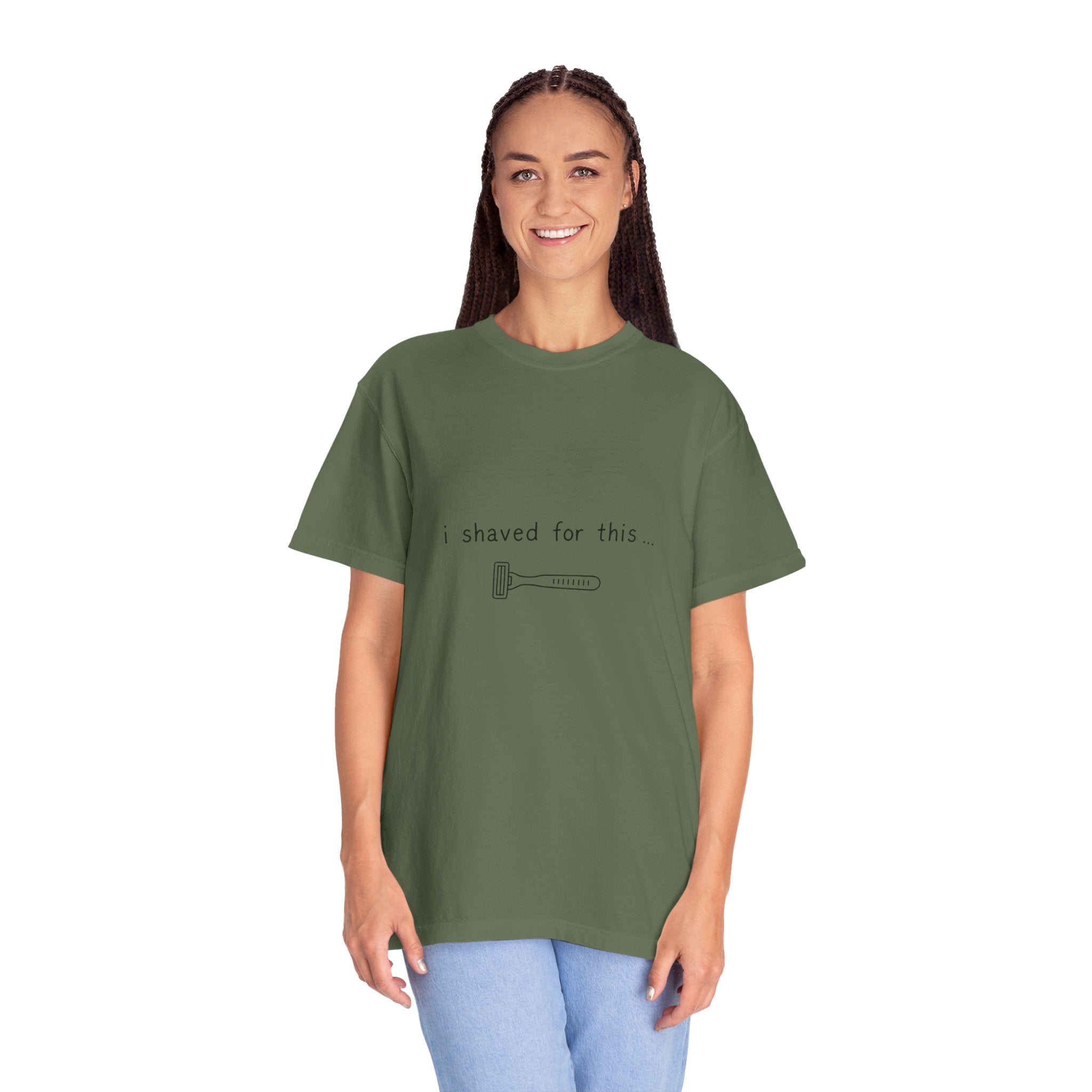 Funny 'I Shaved For This' T-Shirt – Minimal Razor Graphic Tee