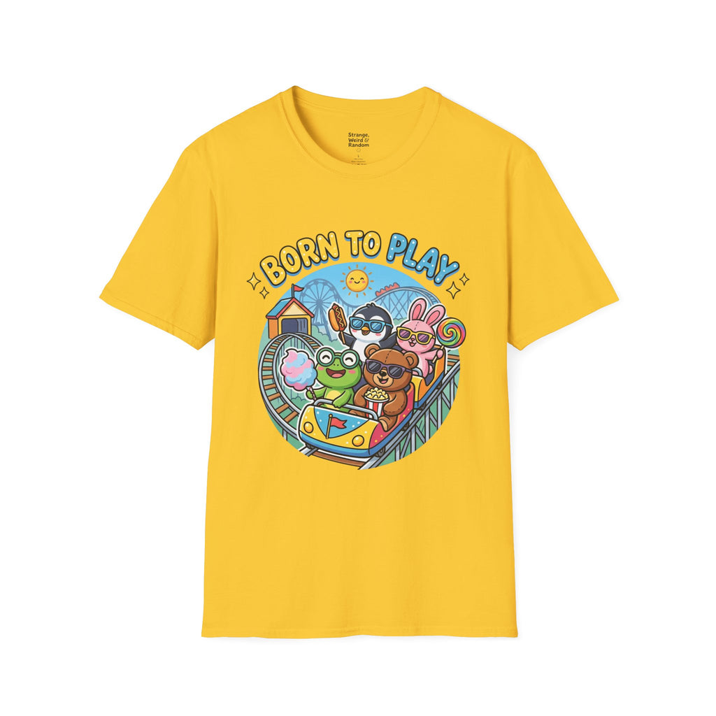 Born to Play T-Shirt — Cute Cartoon Animals Gaming & Playtime Tee