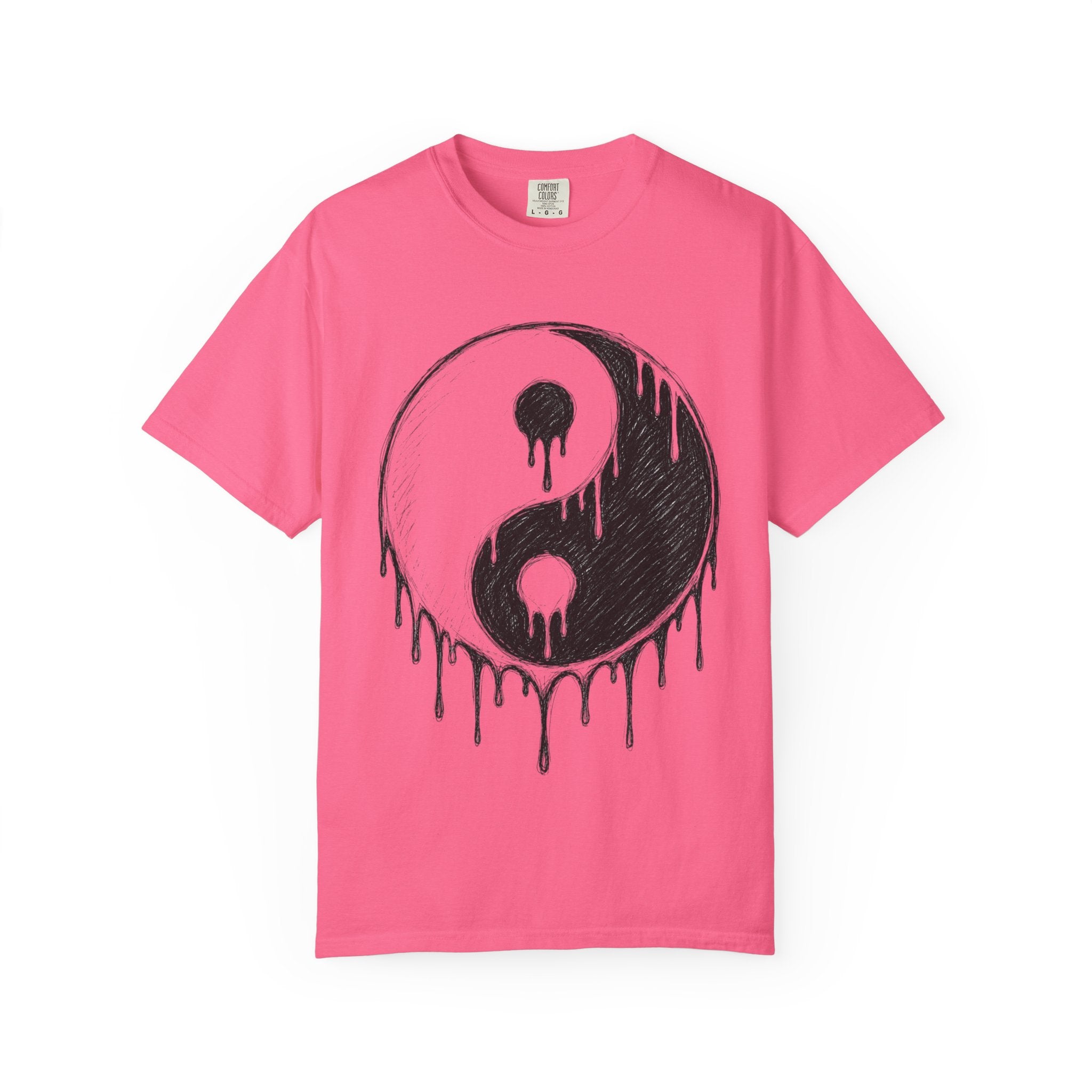 Yin Yang Drip Tee — Grunge Yin-Yang Graphic T-Shirt