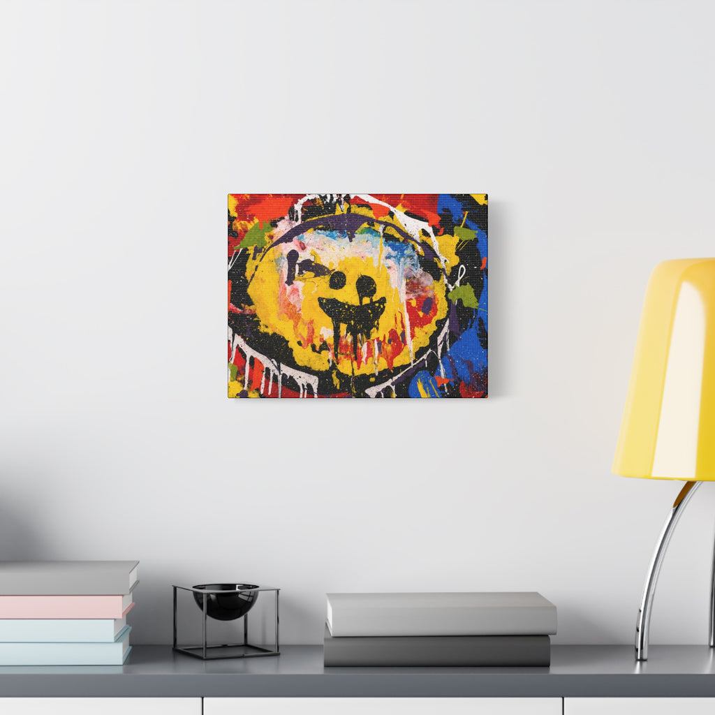 Abstract Graffiti Smile Canvas
