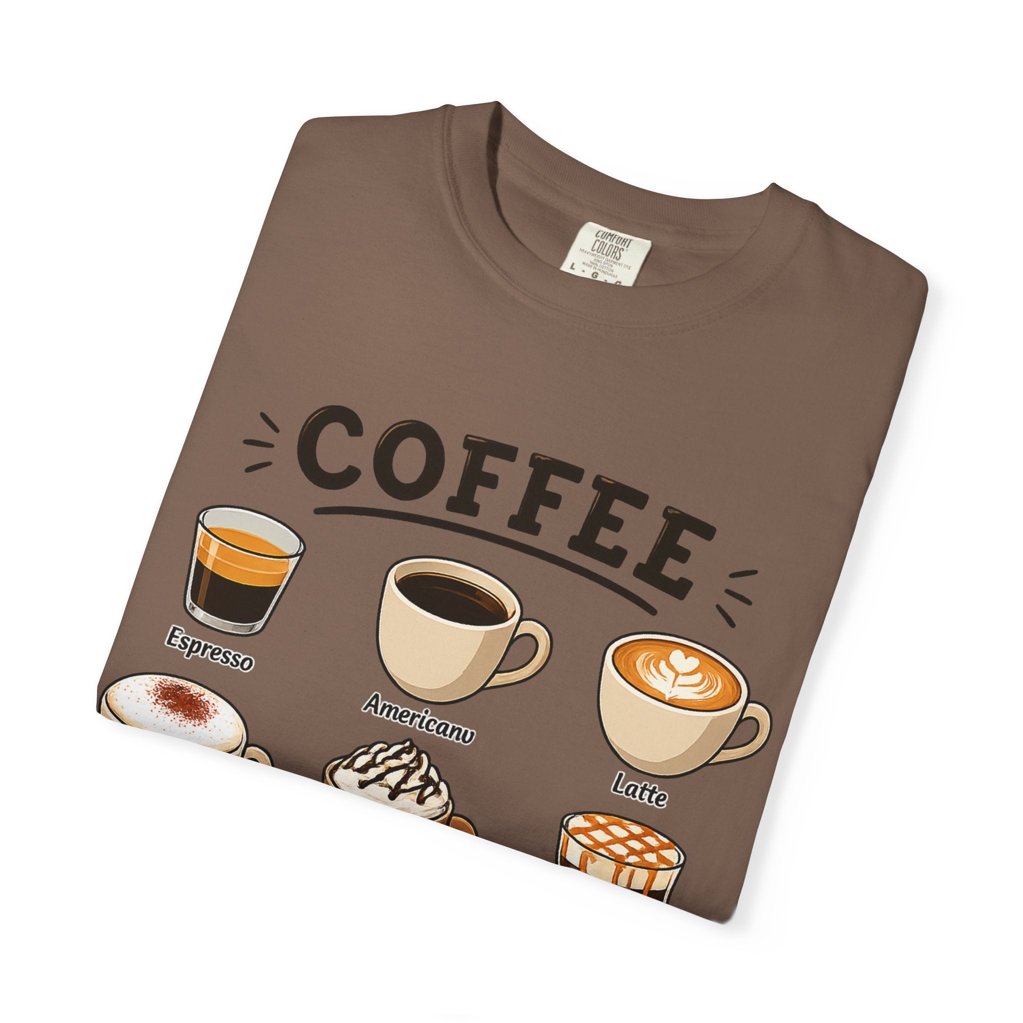 Coffee Types T-Shirt — Illustrated Coffee Guide Tee