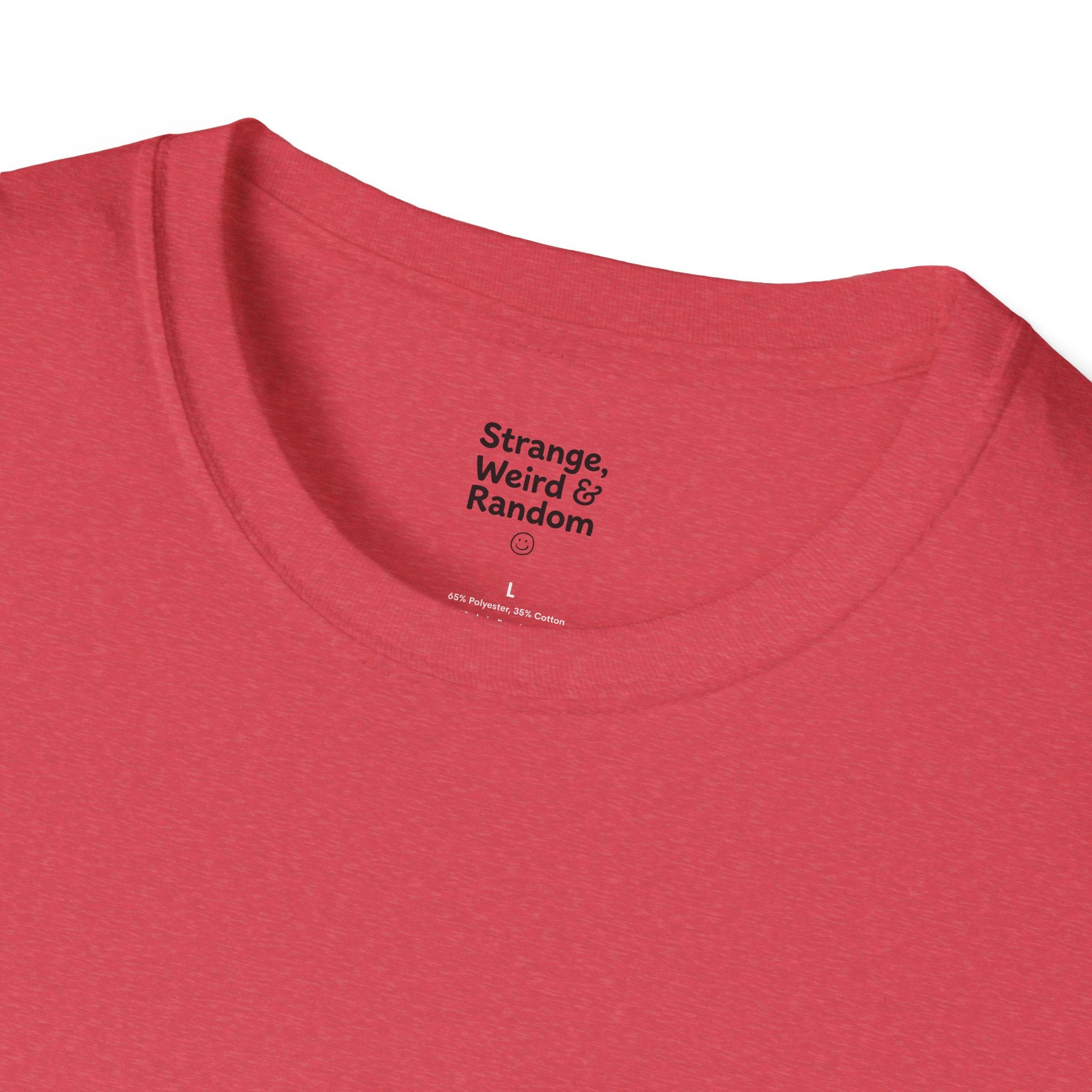 Laugh Don't Panic T-Shirt | Smiley Peace Sign Typography