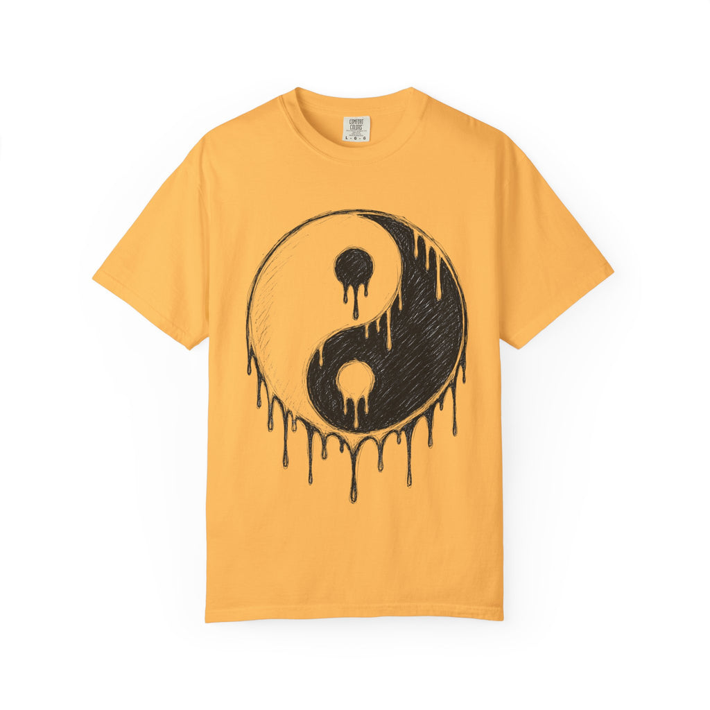 Yin Yang Drip Tee — Grunge Yin-Yang Graphic T-Shirt