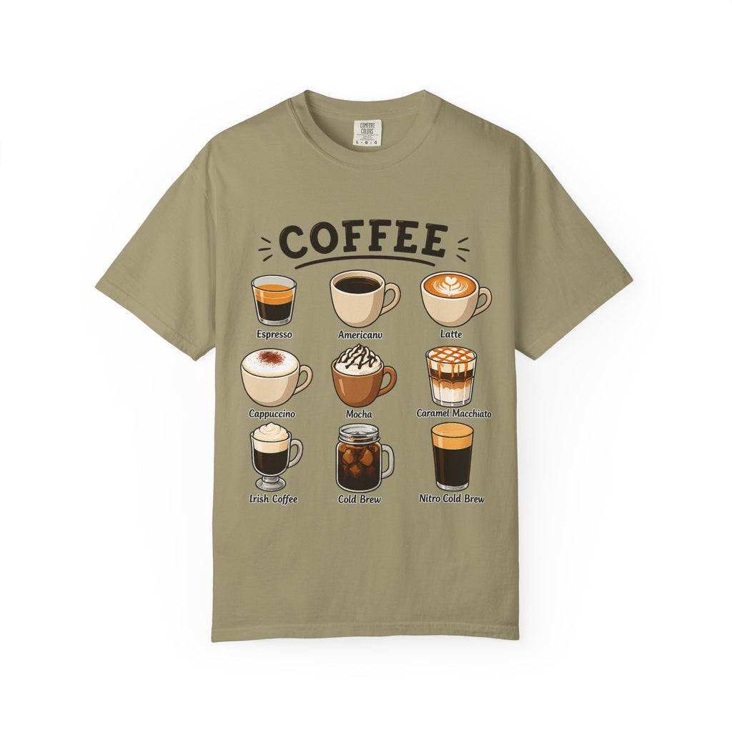 Coffee Types T-Shirt — Illustrated Coffee Guide Tee